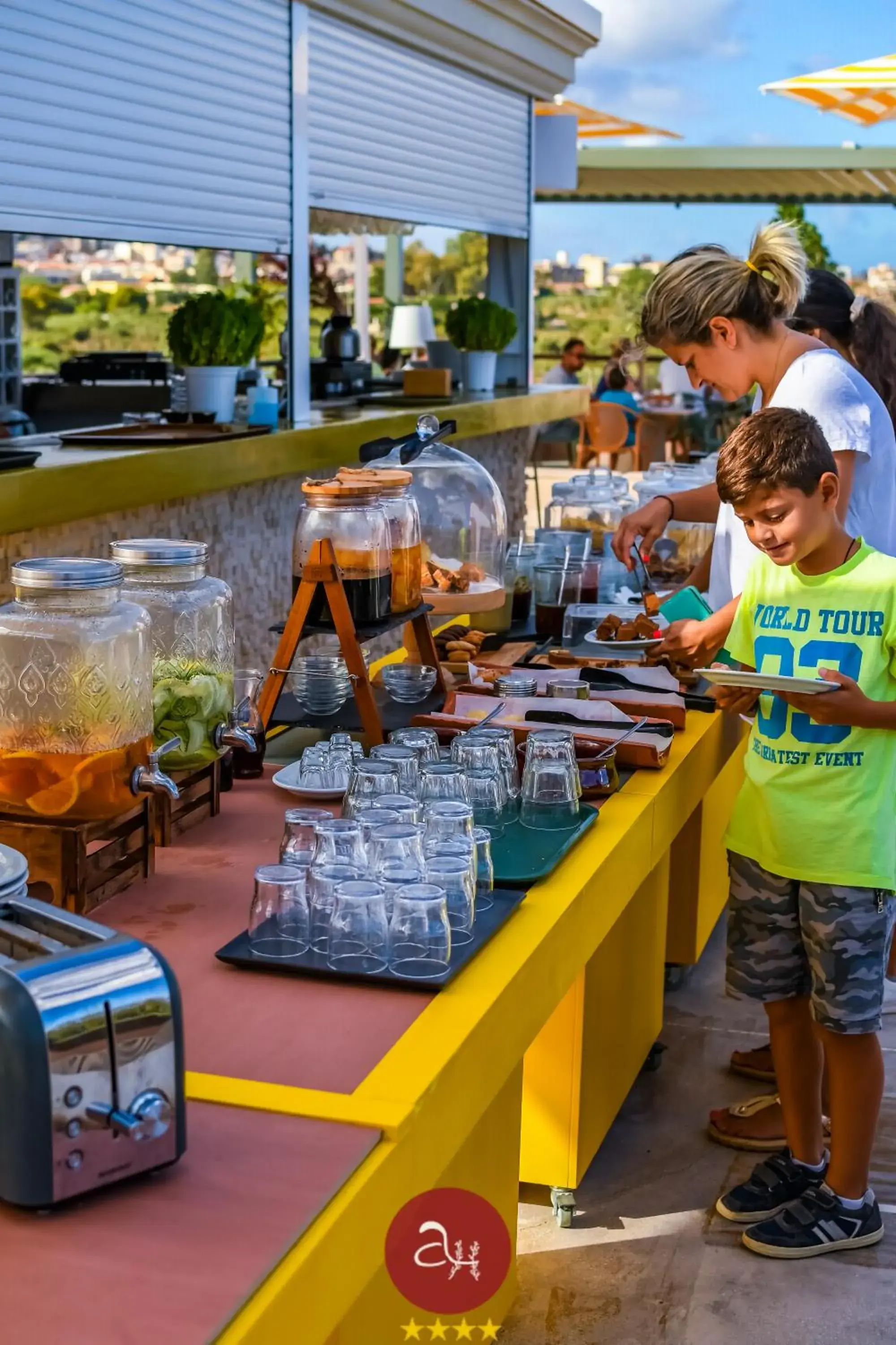 Buffet breakfast in Apollo Resort Art Hotel Buffet breakfast in Apollo Resort Art Hotel