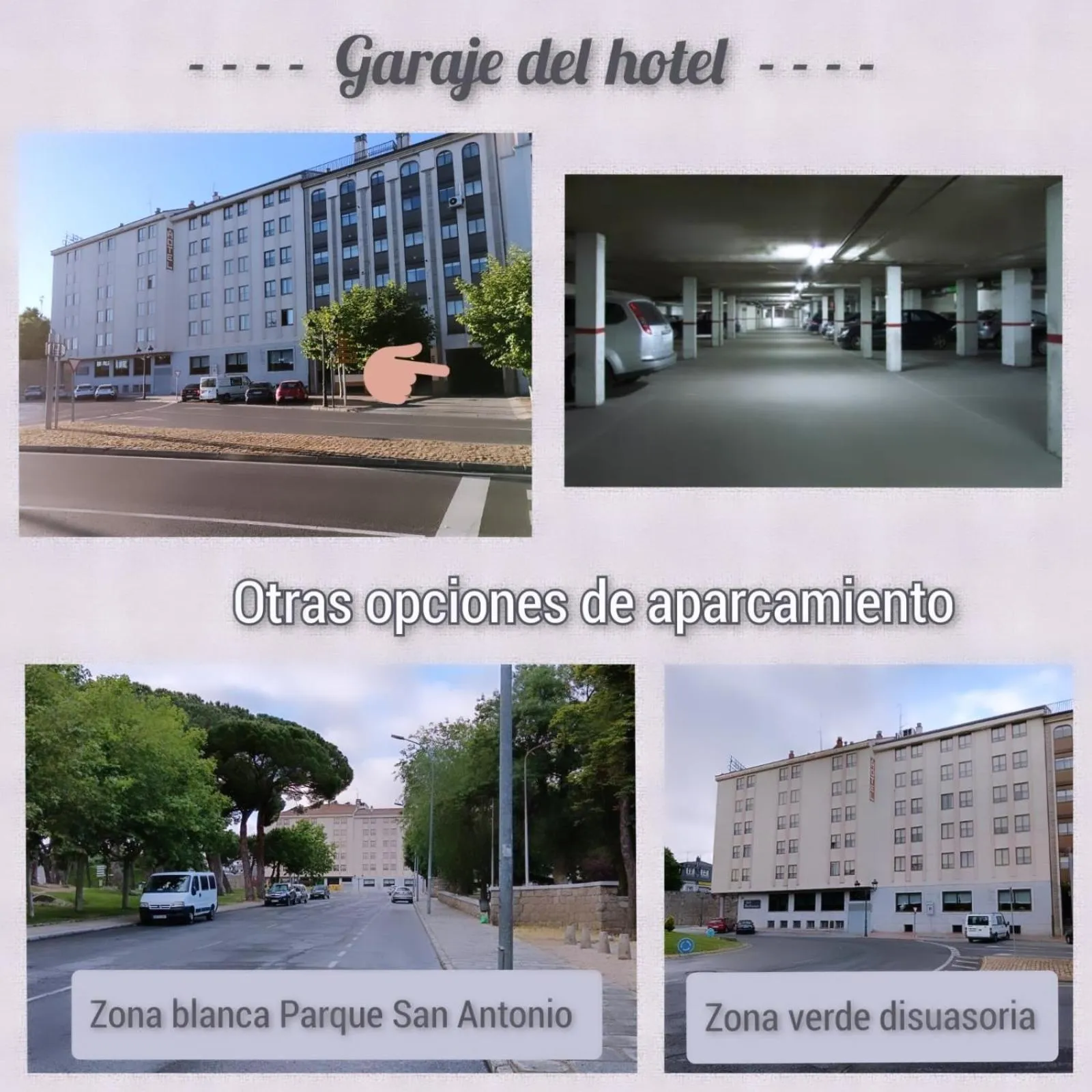 Parking in Hotel Don Carmelo