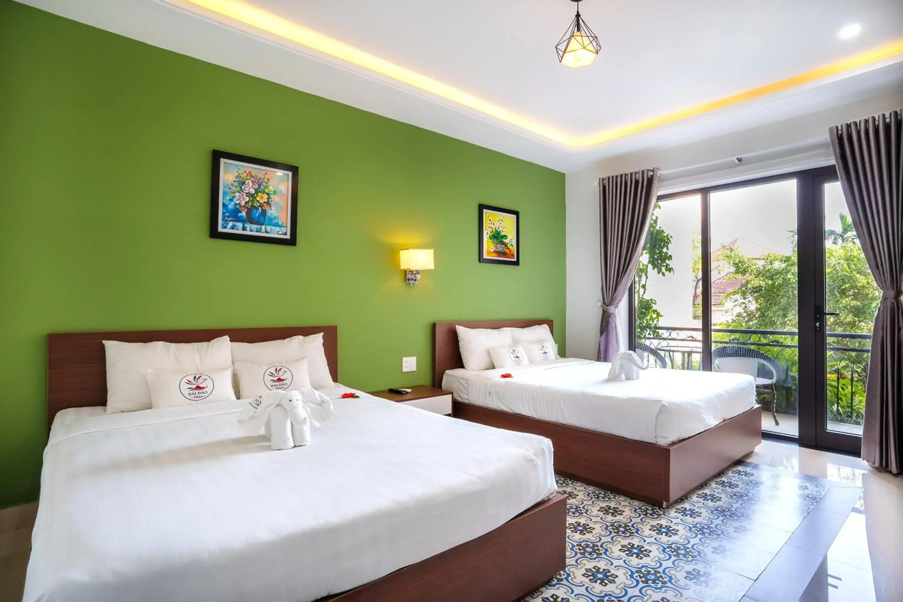 Balcony/Terrace, Bed in HAI DAO HOI AN VILLA Balcony/Terrace, Bed in HAI DAO HOI AN VILLA