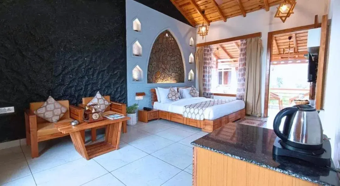 Photo of the whole room, Bed in KK Jungle View Resort Photo of the whole room, Bed in KK Jungle View Resort