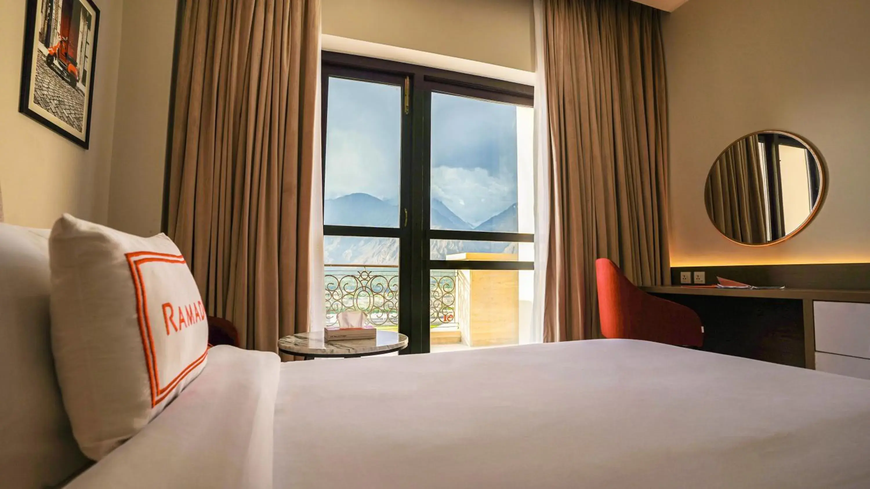 Bed in Ramada Resort by Wyndham Gilgit Bed in Ramada Resort by Wyndham Gilgit