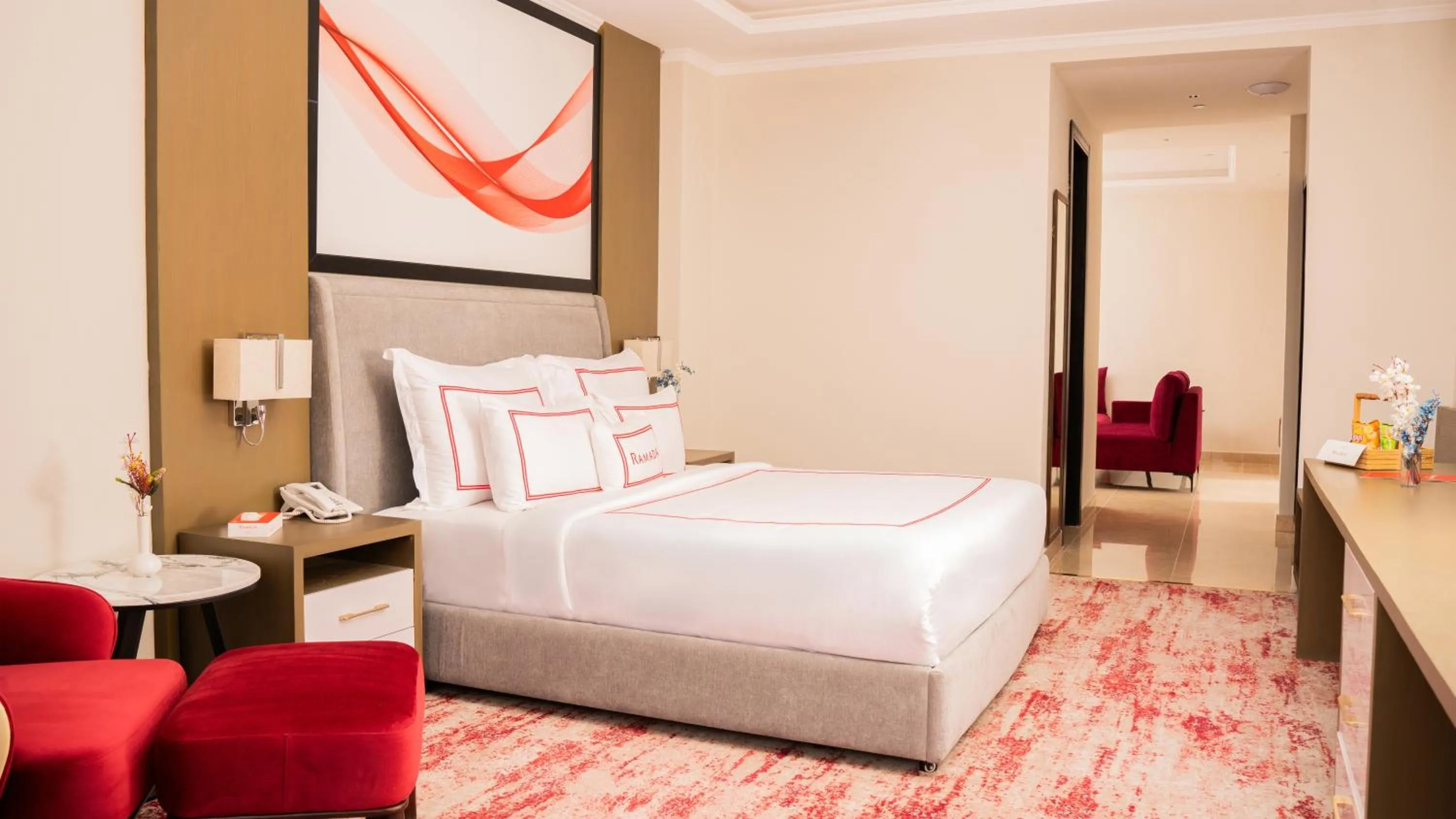 Living room, Bed in Ramada Resort by Wyndham Gilgit