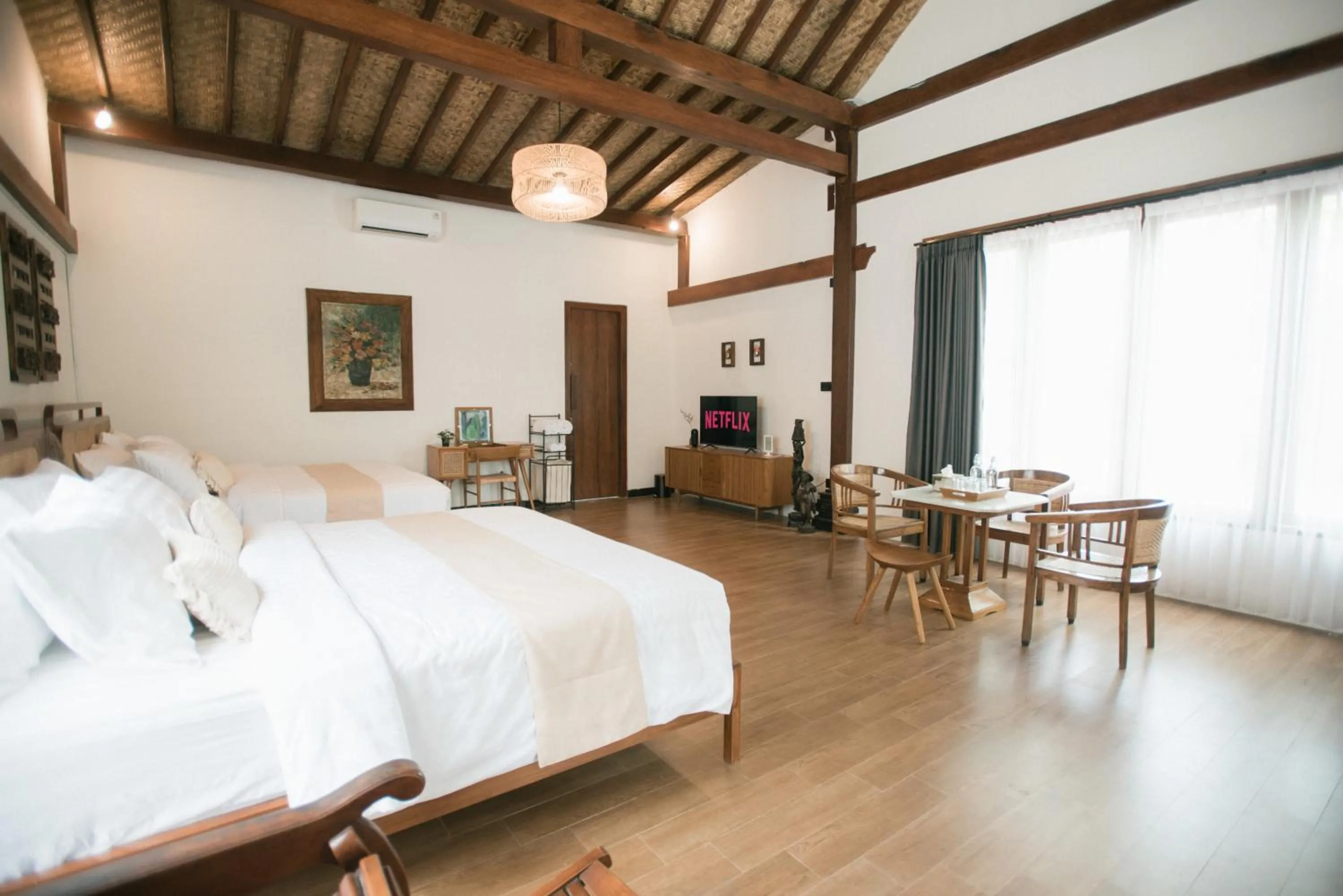 Bed in LAYANA FARMSTAY