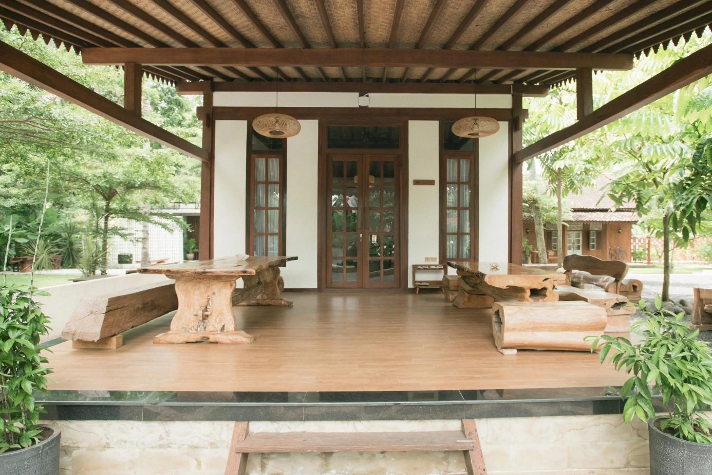Balcony/Terrace in LAYANA FARMSTAY