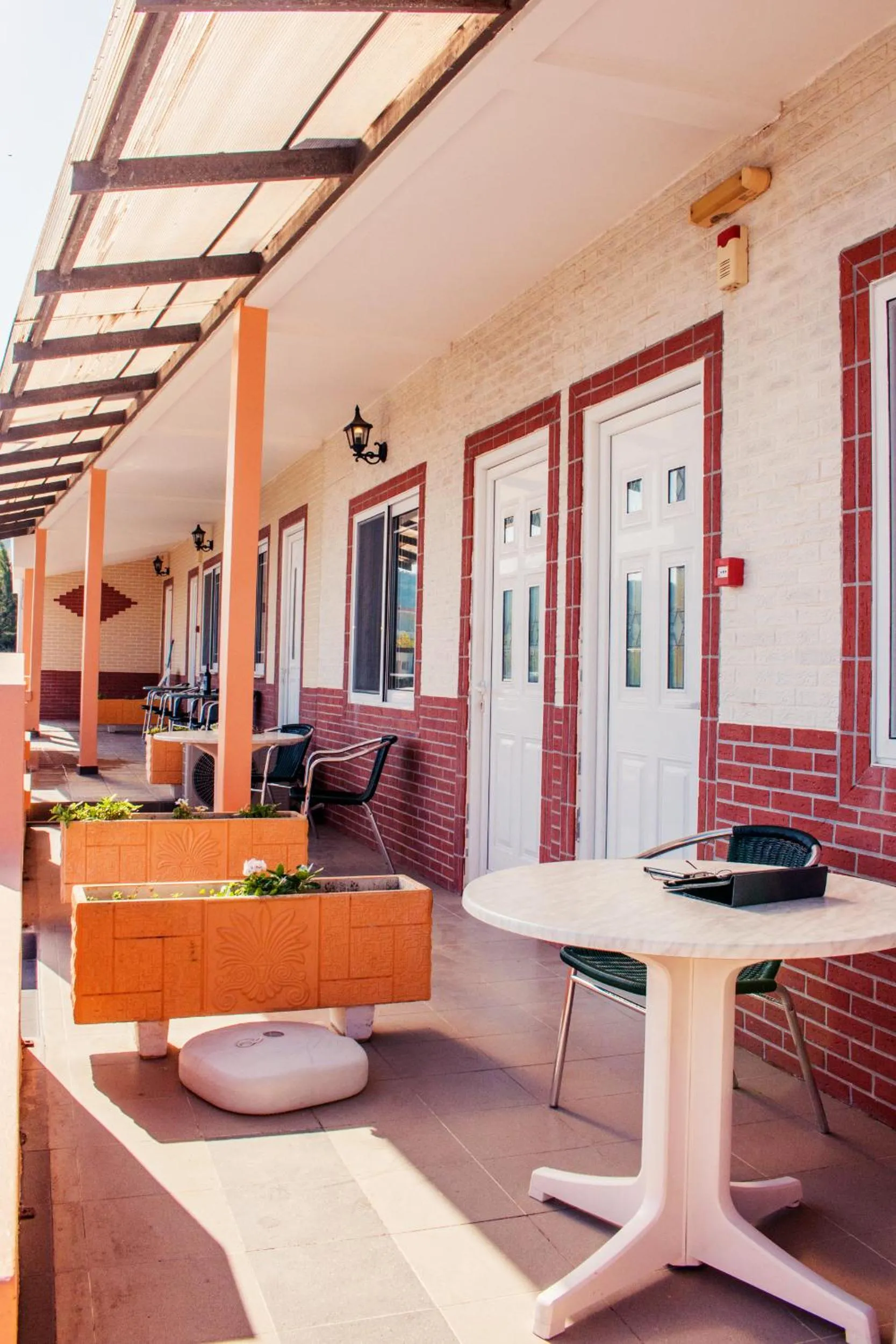 Facade/entrance in Limanaki Seafront Apartments