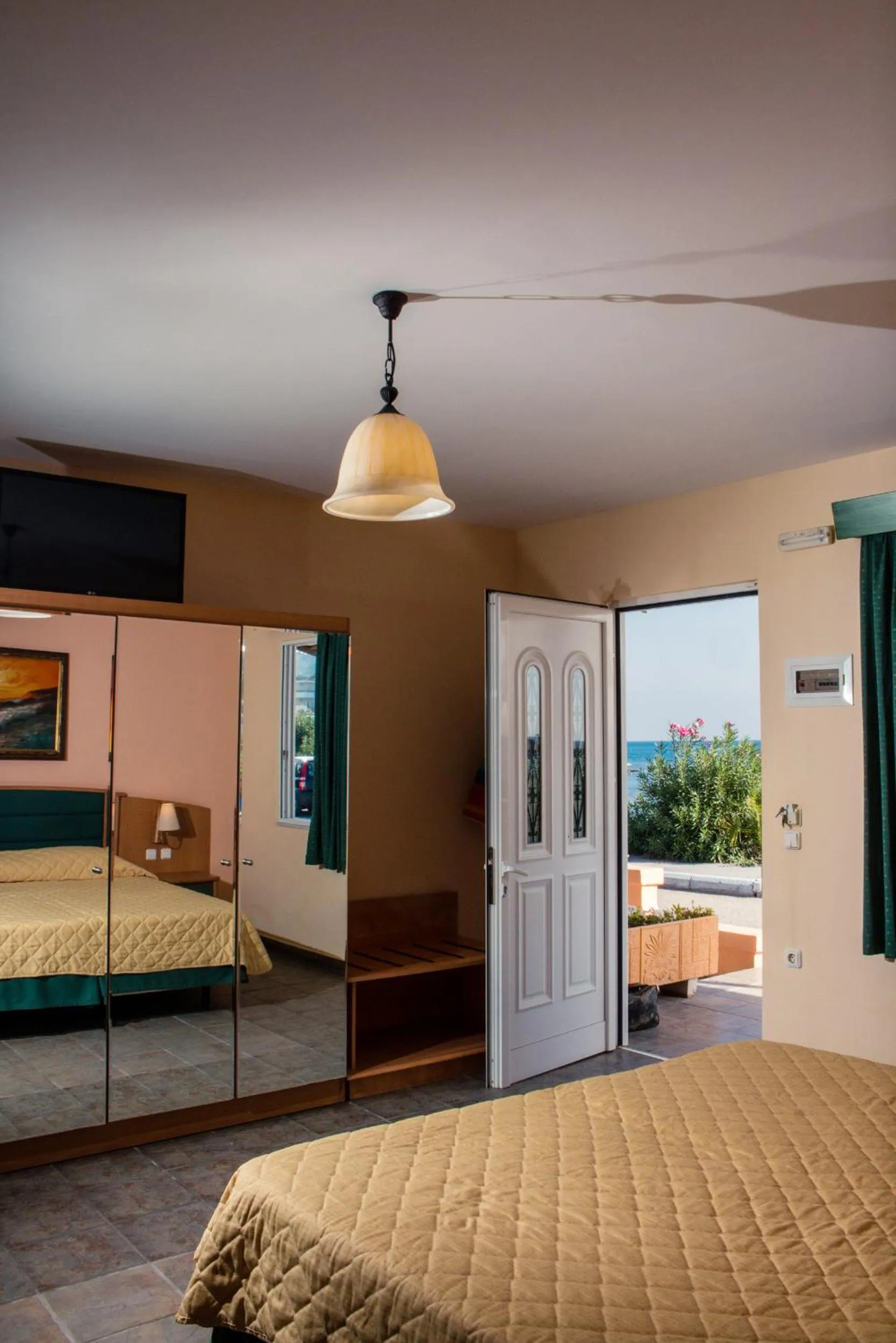 Bedroom, Bed in Limanaki Seafront Apartments