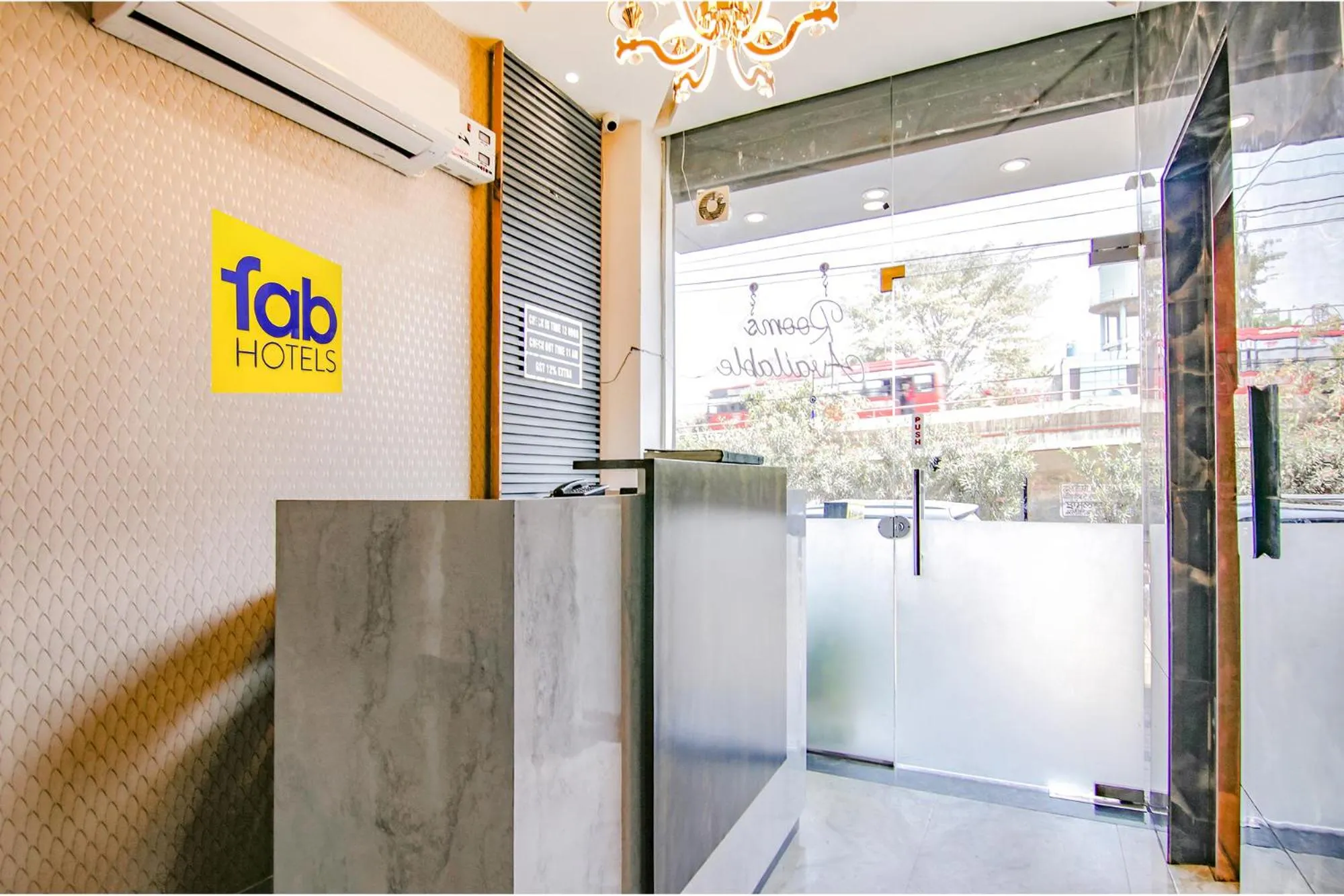 Lobby or reception in FabHotel Yellow Leaf