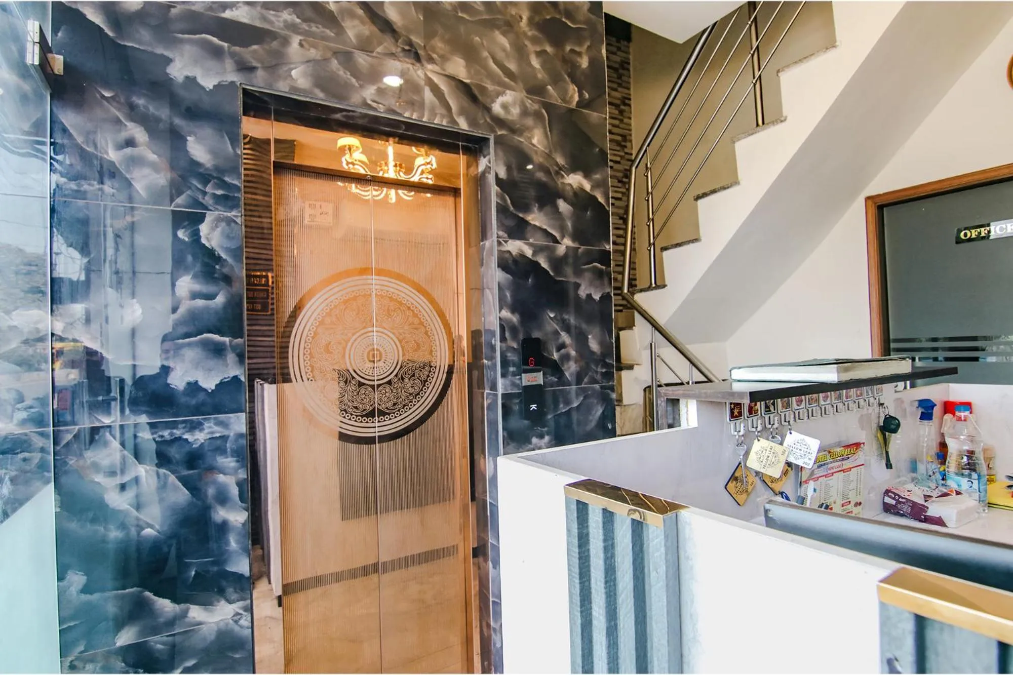 Lobby or reception in FabHotel Yellow Leaf