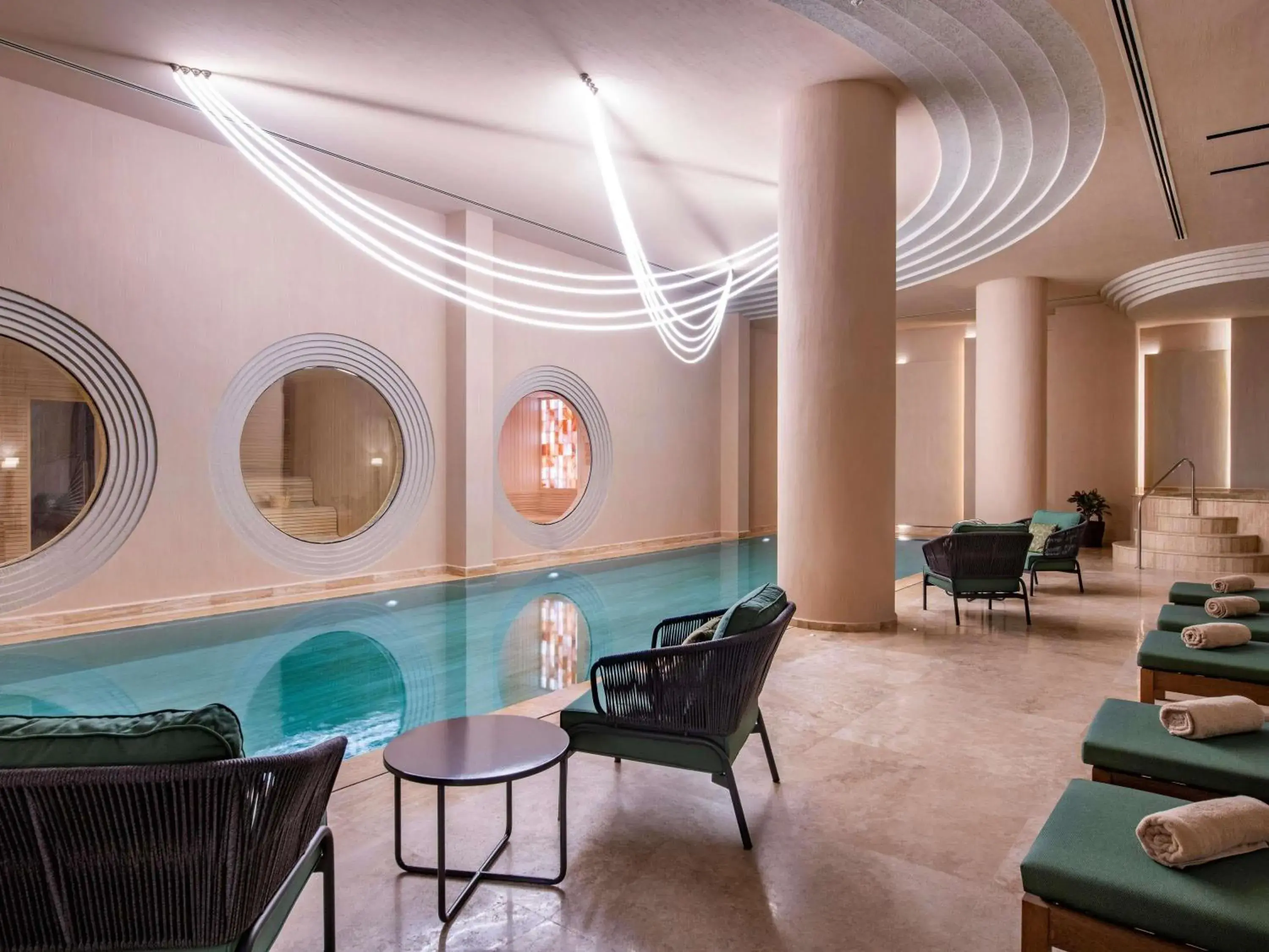 Pool view in Swissôtel Tbilisi Pool view in Swissôtel Tbilisi