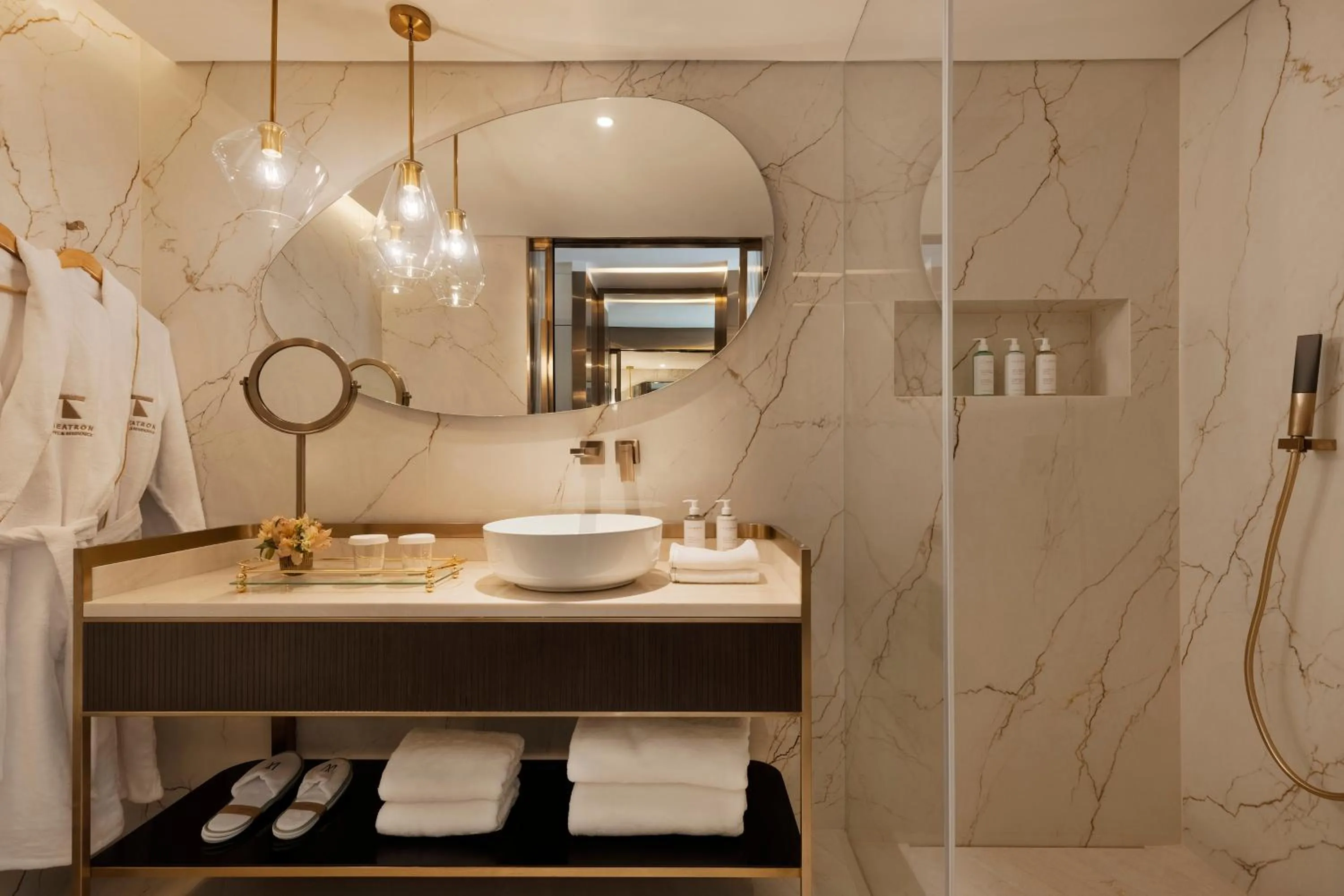 Shower in Theatron Jerusalem Hotel & Spa - MGallery Collection