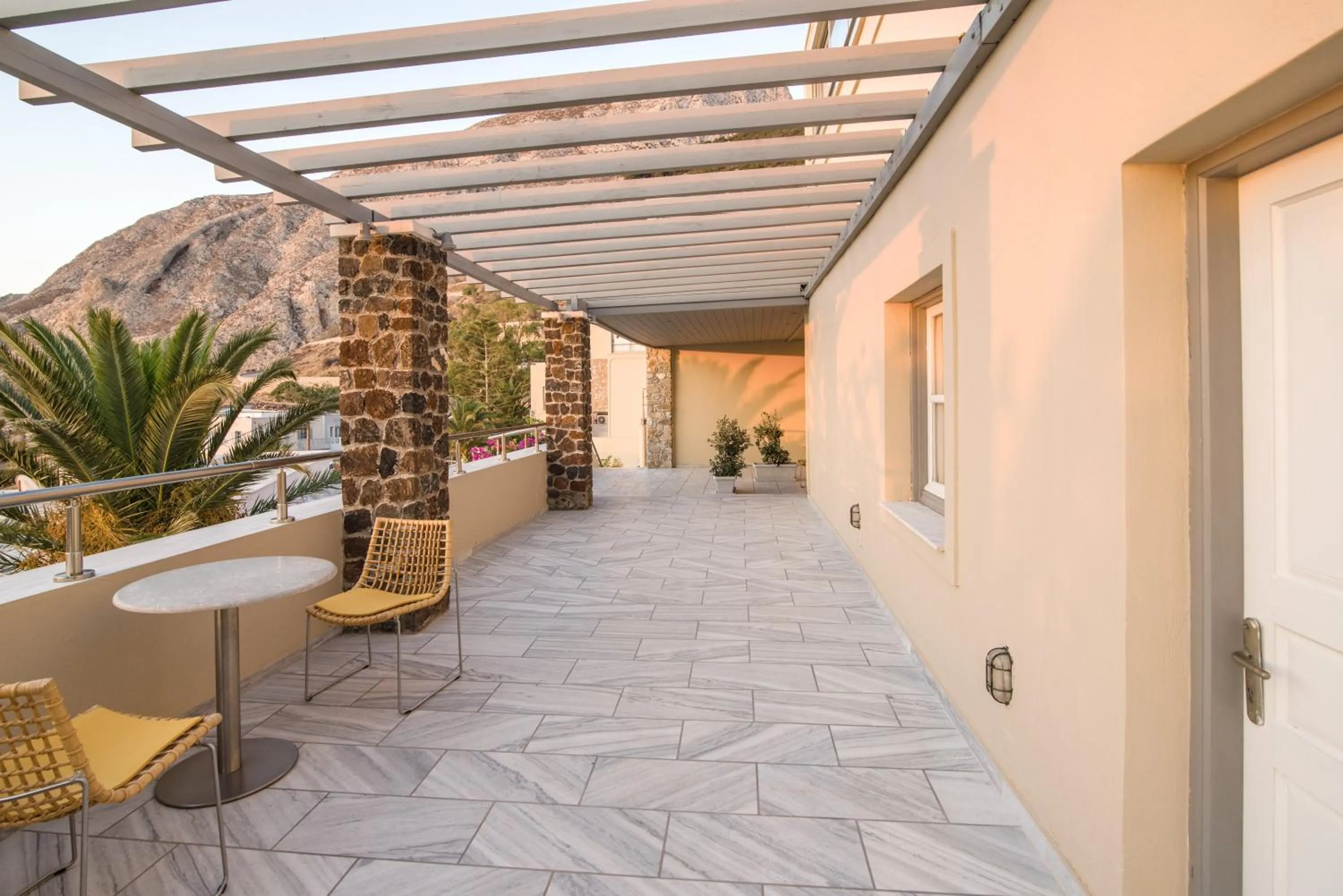 Patio in Antinea Suites Hotel & Spa