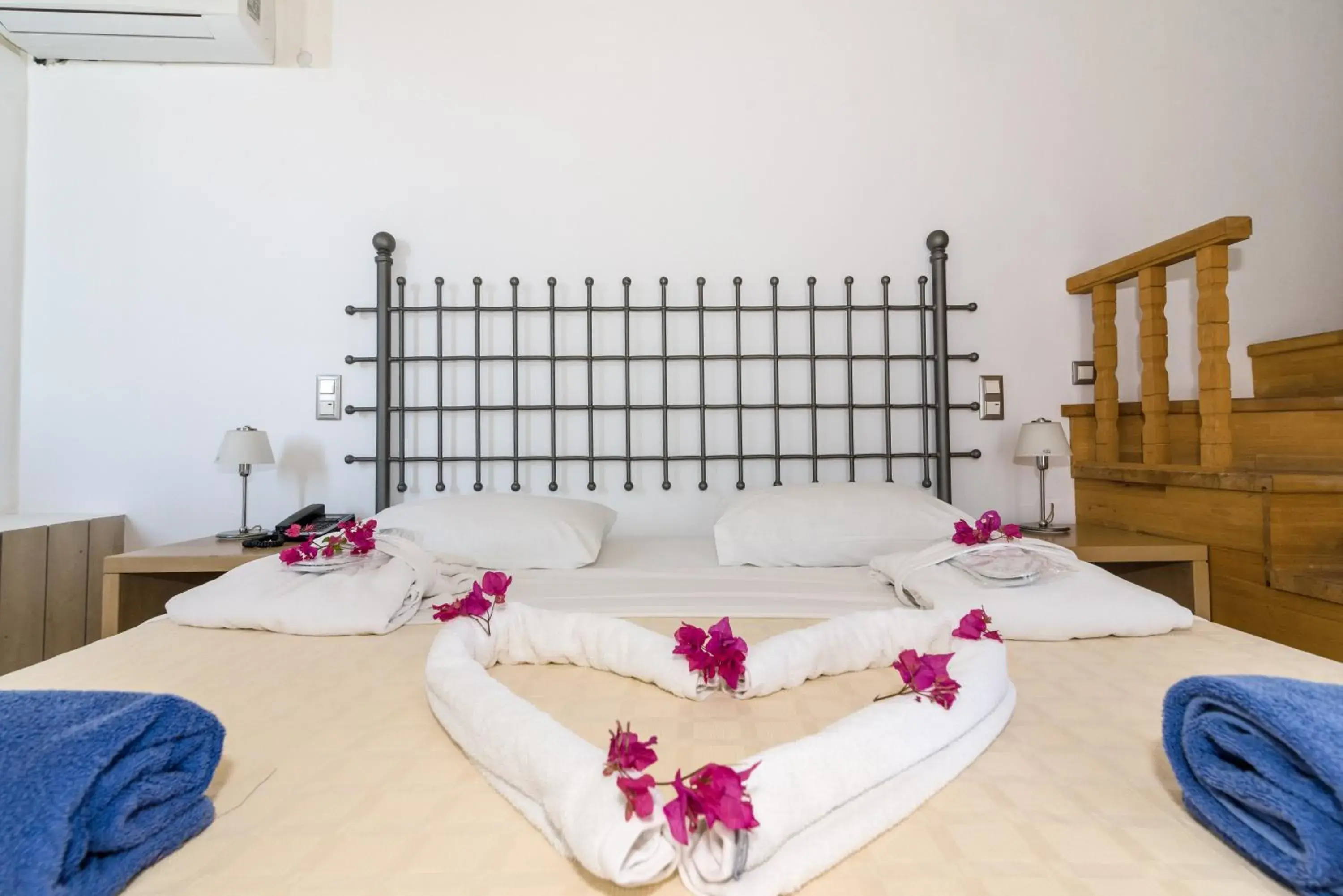 Decorative detail, Bed in Antinea Suites Hotel & Spa Decorative detail, Bed in Antinea Suites Hotel & Spa