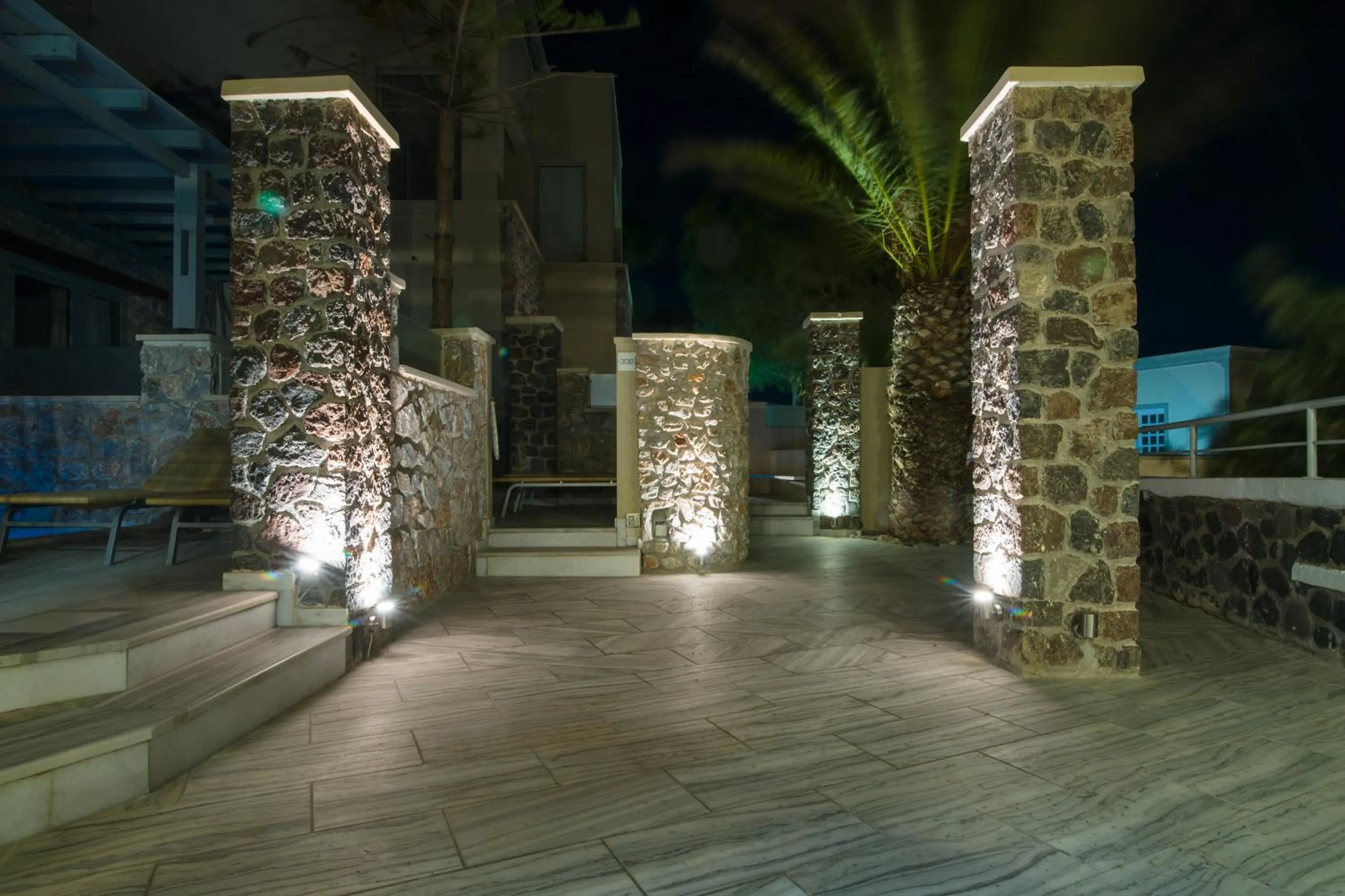 Patio in Antinea Suites Hotel & Spa