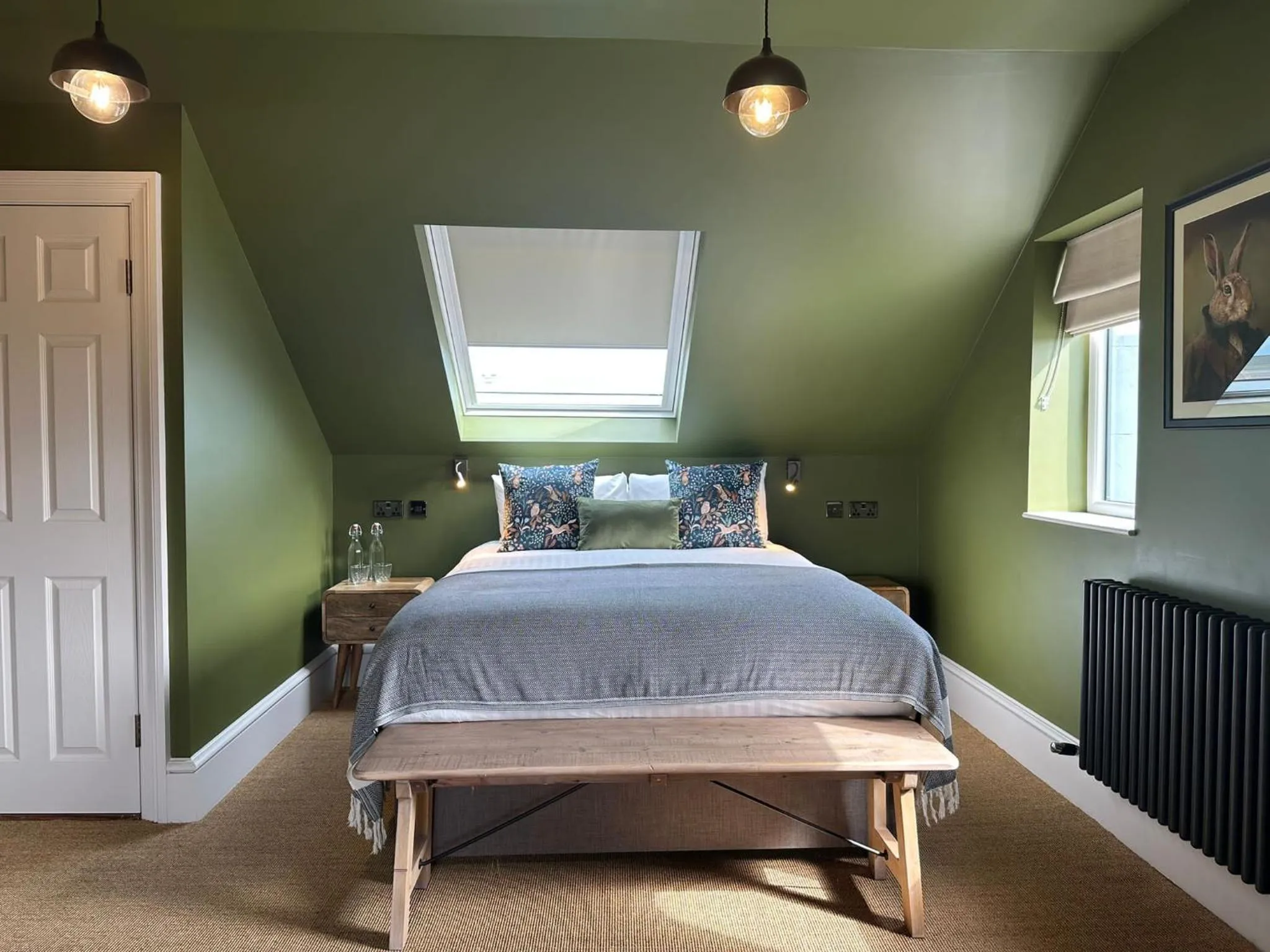 Bed in Rooms Above Sugar Boat