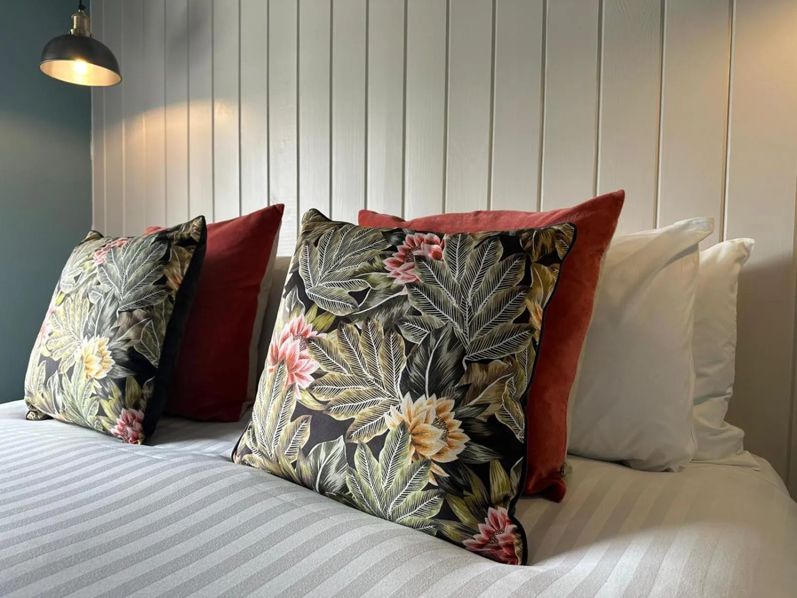 Bed in Rooms Above Sugar Boat