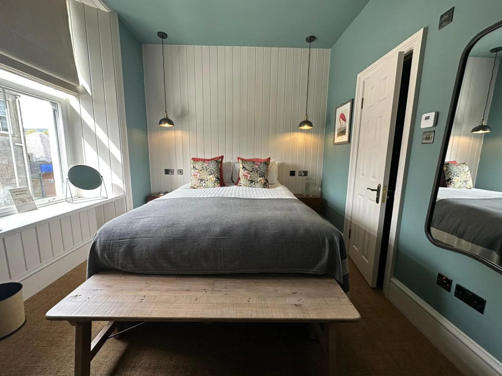 Bed in Rooms Above Sugar Boat