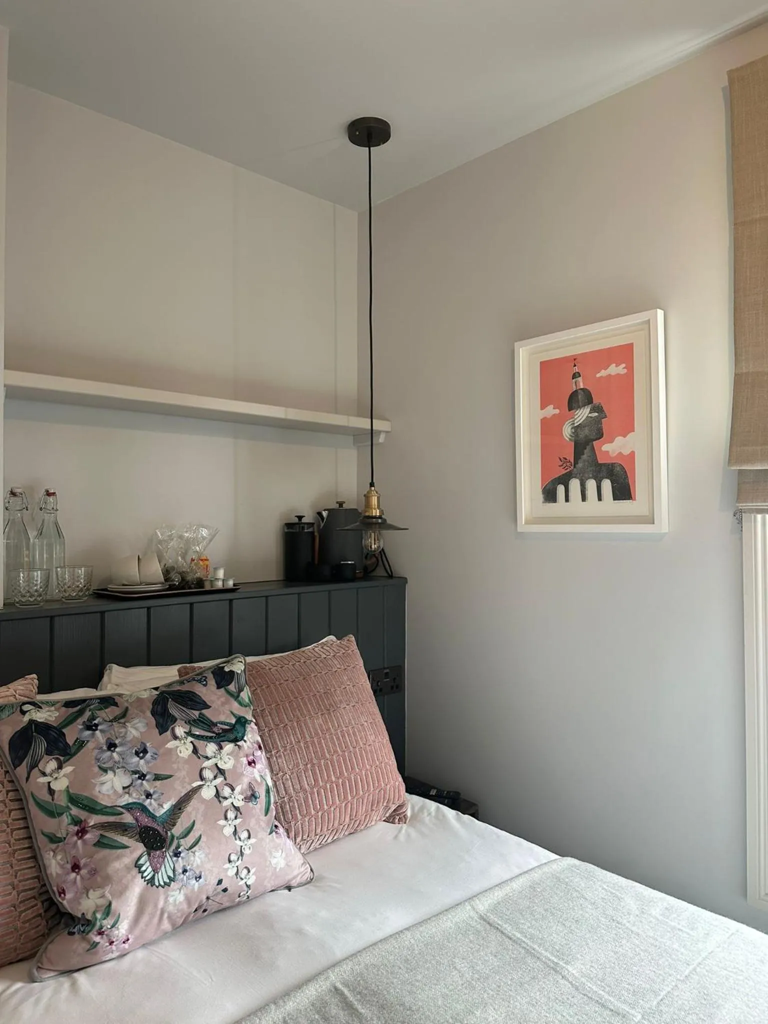 Bed in Rooms Above Sugar Boat