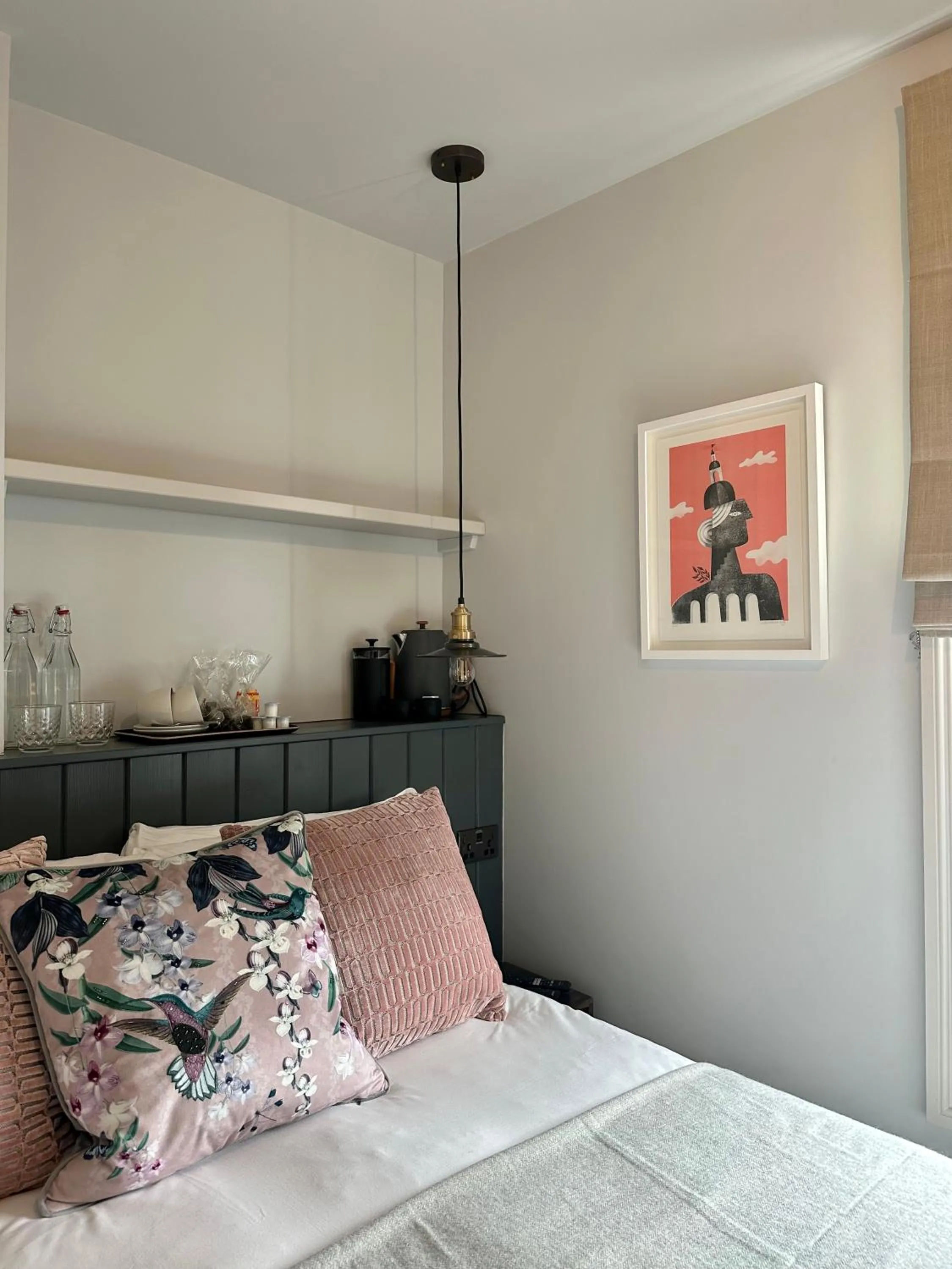 Bed in Rooms Above Sugar Boat