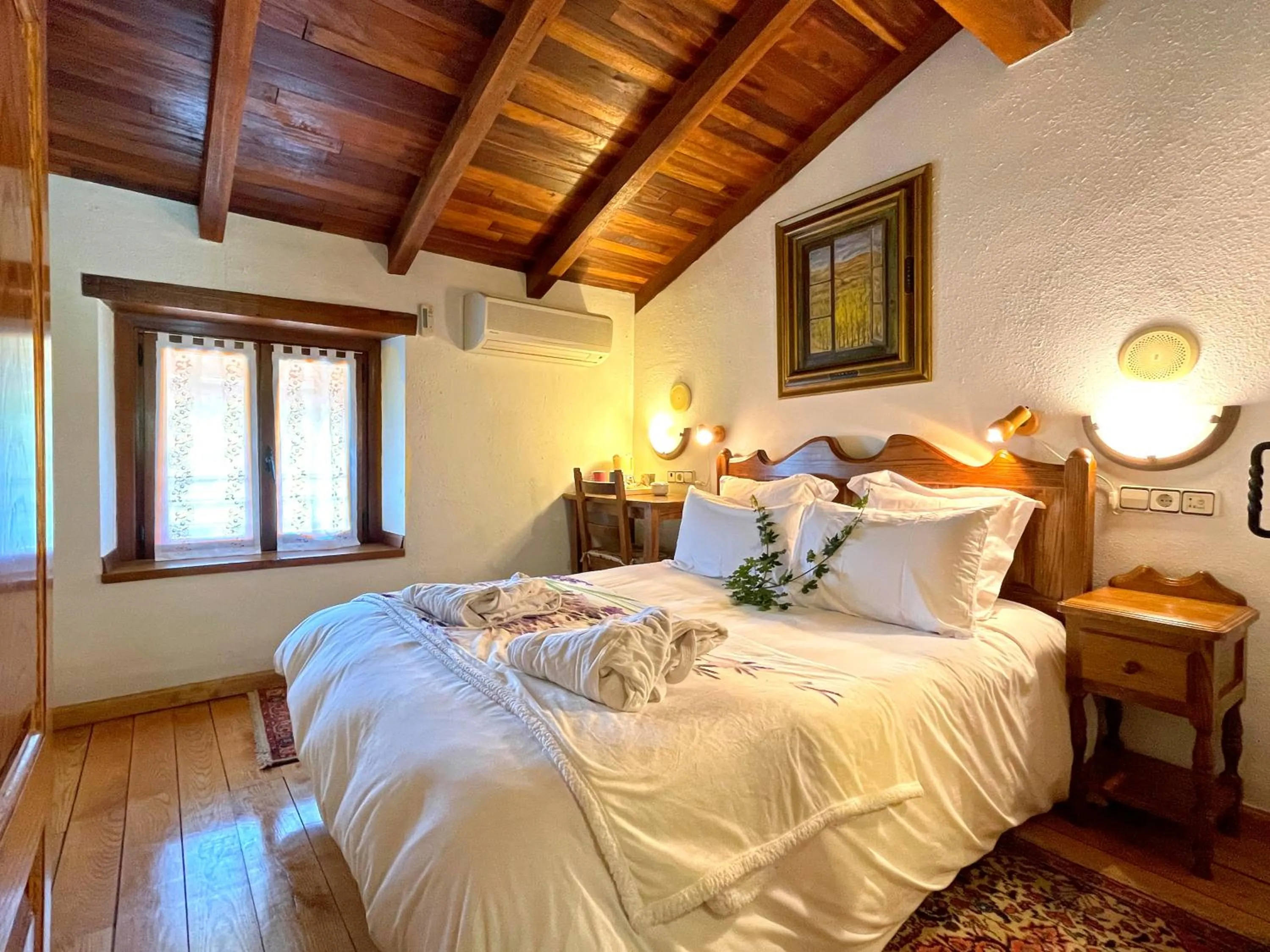 Bed in Hotel Peruskenea