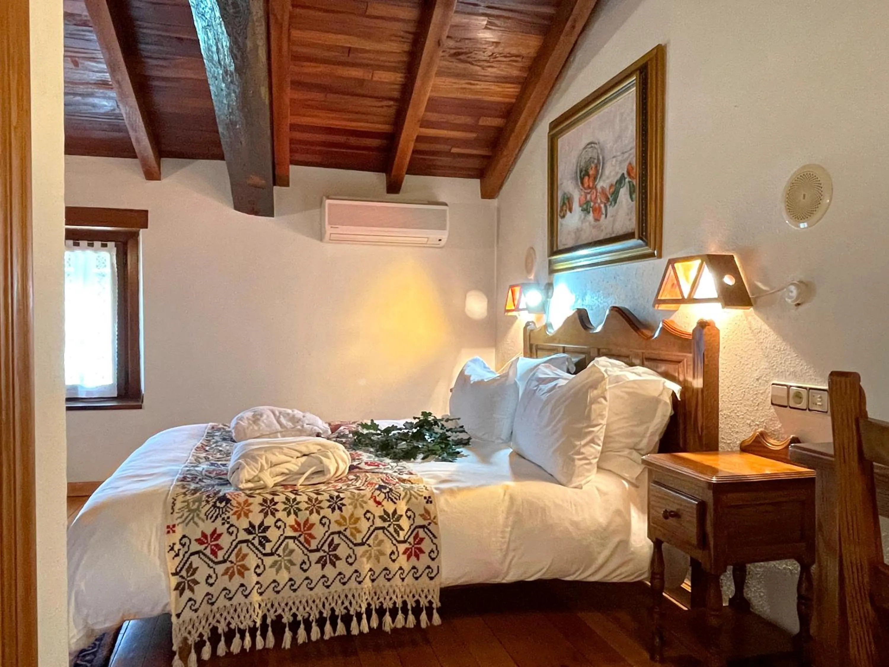 Bed in Hotel Peruskenea