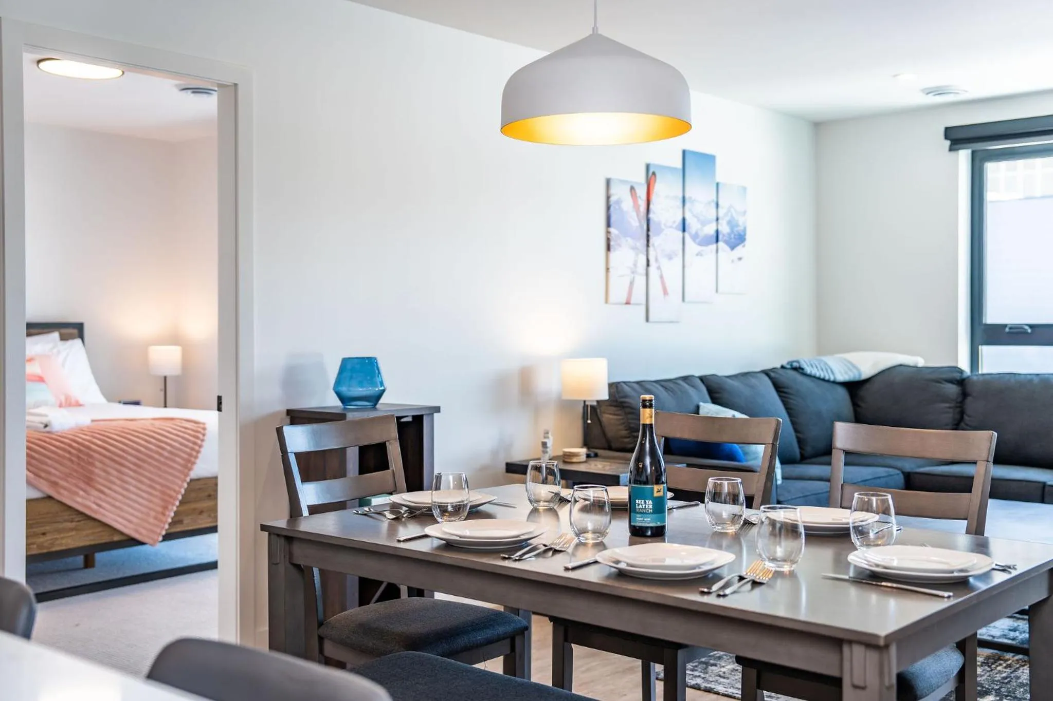 Bed in Alpine Dream by Revelstoke Vacations