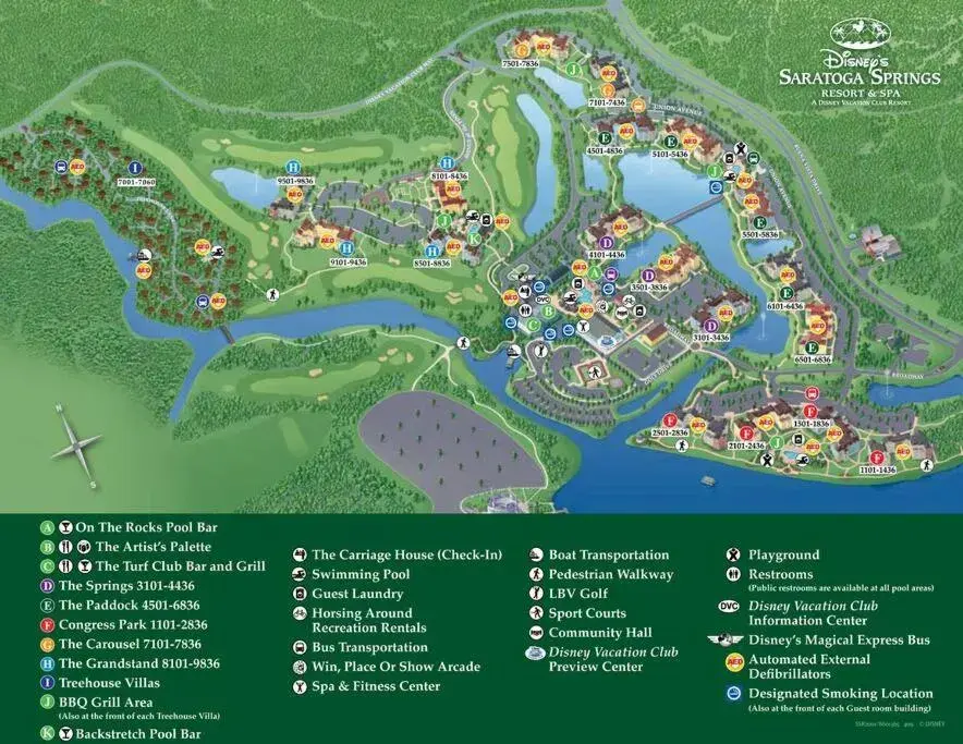 Bird's-eye View in Disney's Saratoga Springs Resort & Spa Bird's-eye View in Disney's Saratoga Springs Resort & Spa