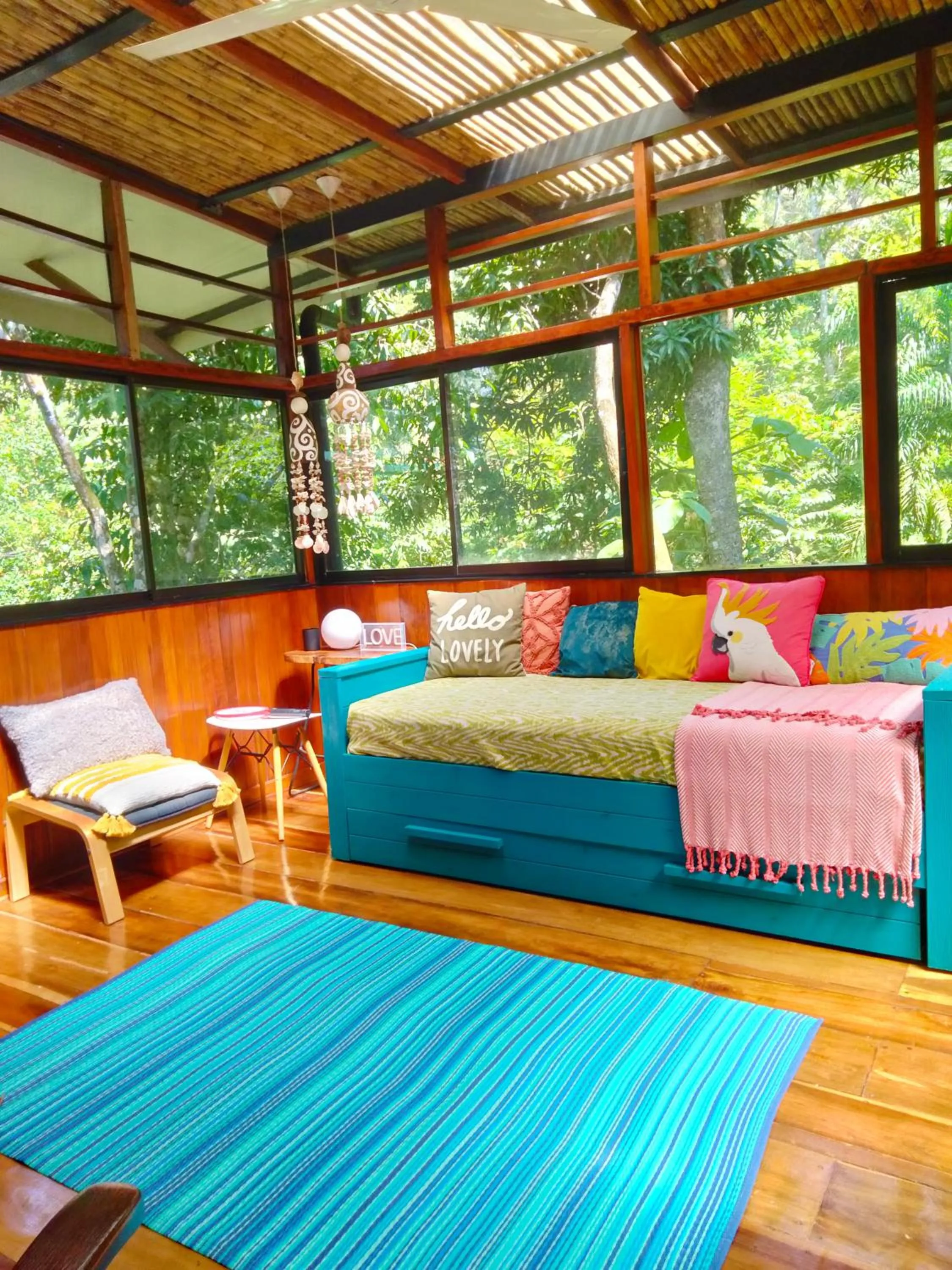 Living room in Selva Madre Eco-Sanctuary