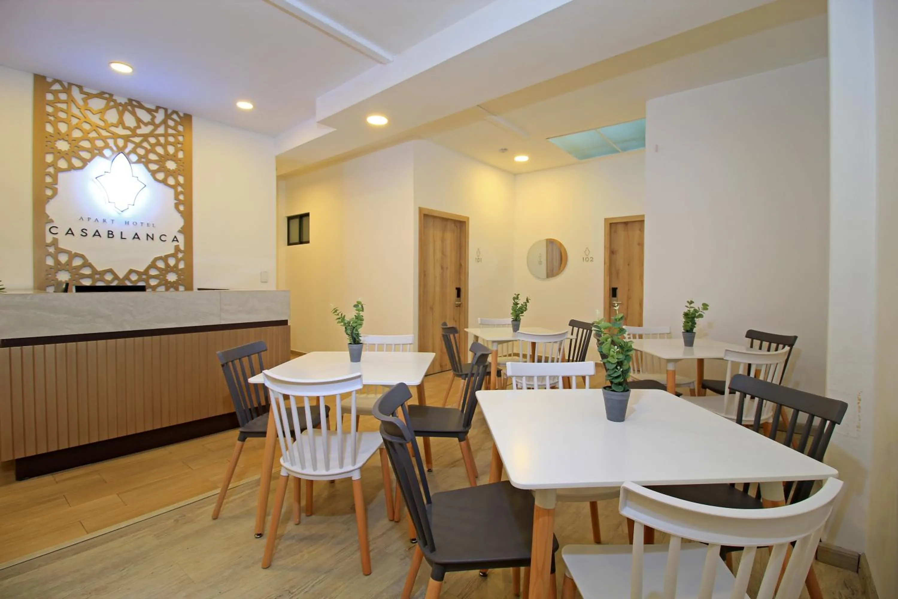 Living room in Apart Hotel Casa Blanca