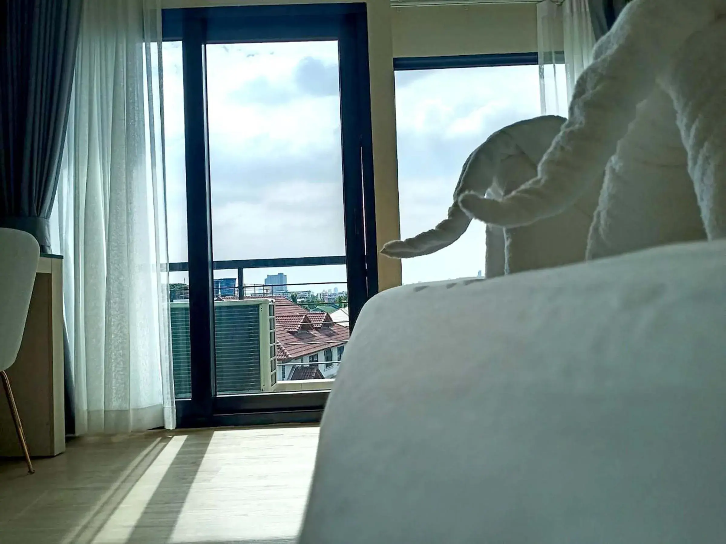 Balcony/Terrace, Bed in The 9 Residence Hotel Balcony/Terrace, Bed in The 9 Residence Hotel