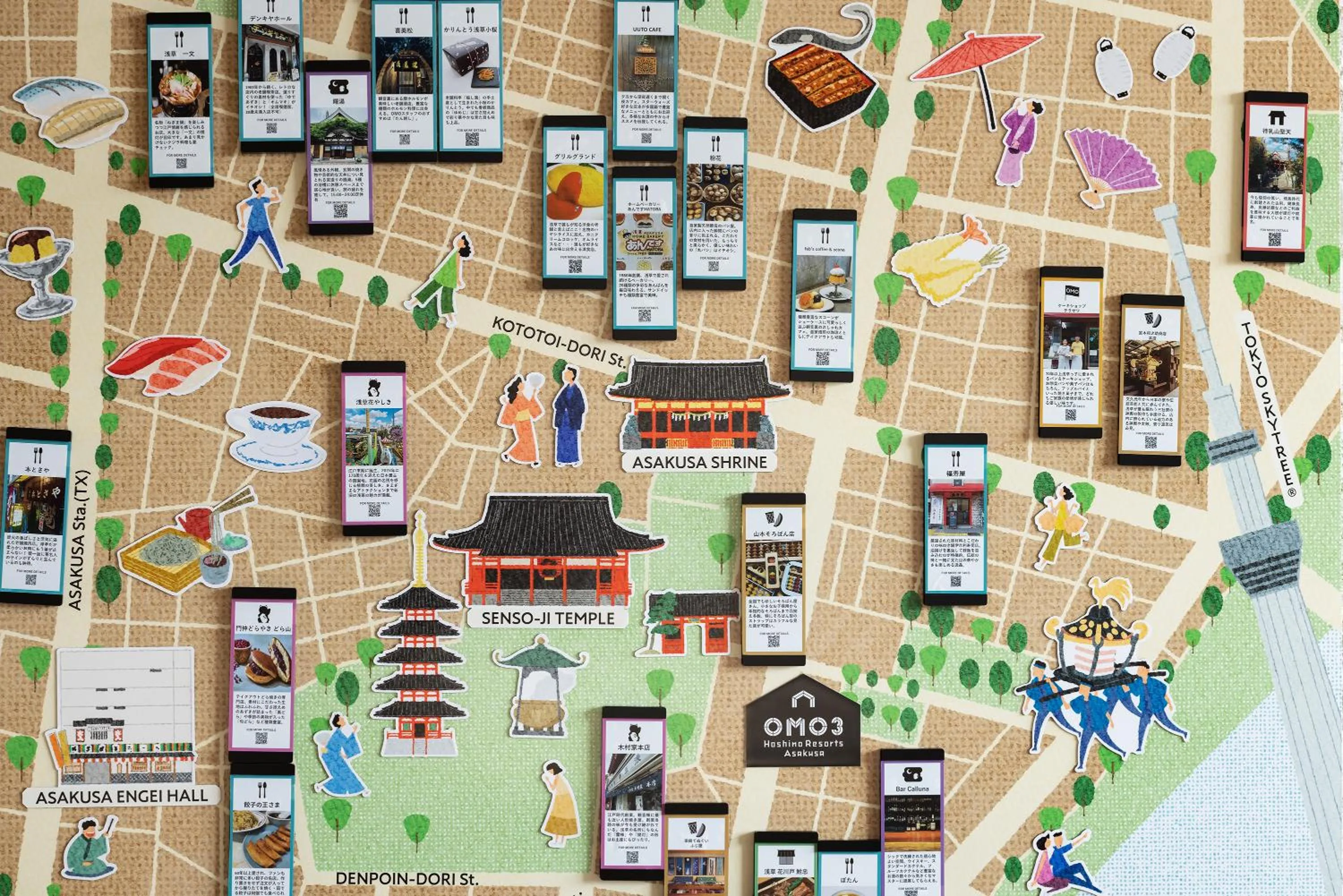 Area and facilities in OMO3 Asakusa by Hoshino Resorts