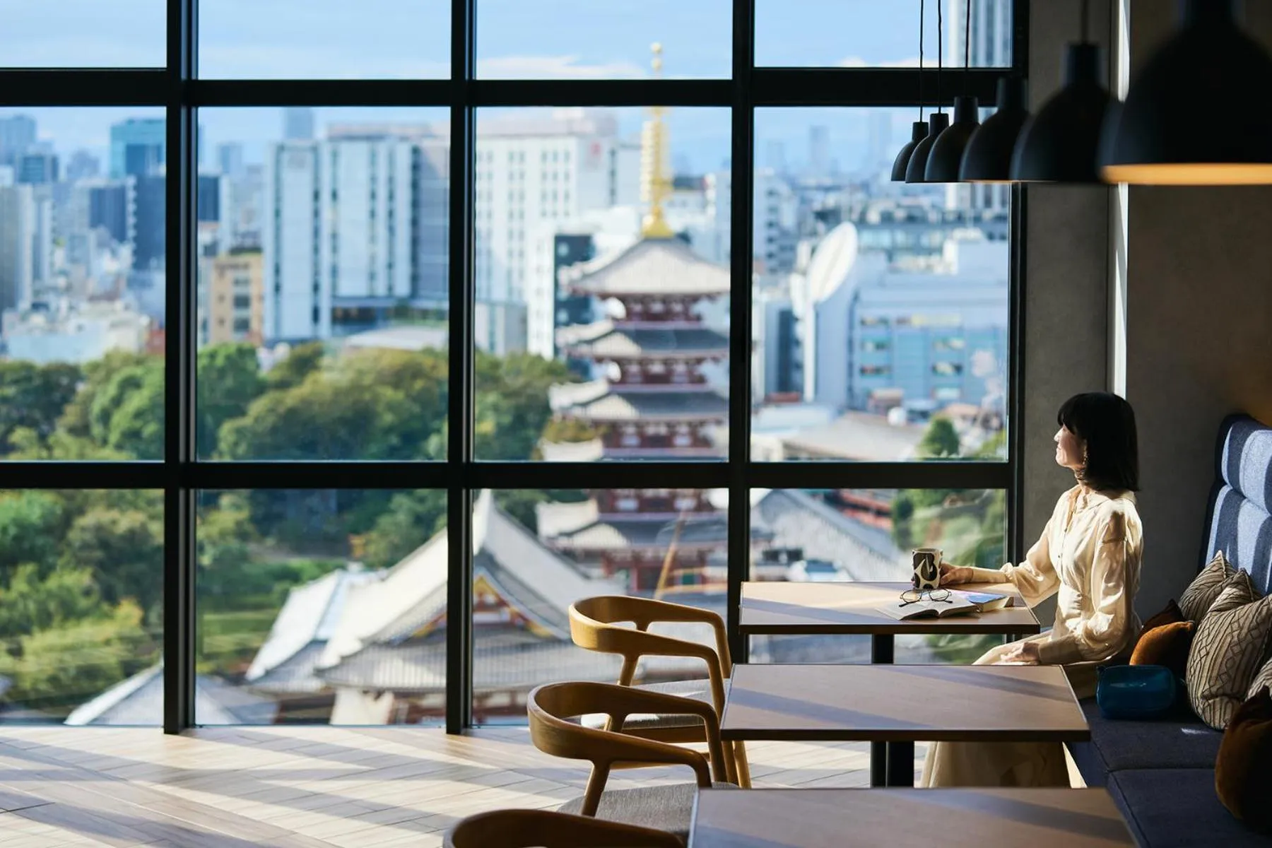 Lounge or bar in OMO3 Asakusa by Hoshino Resorts