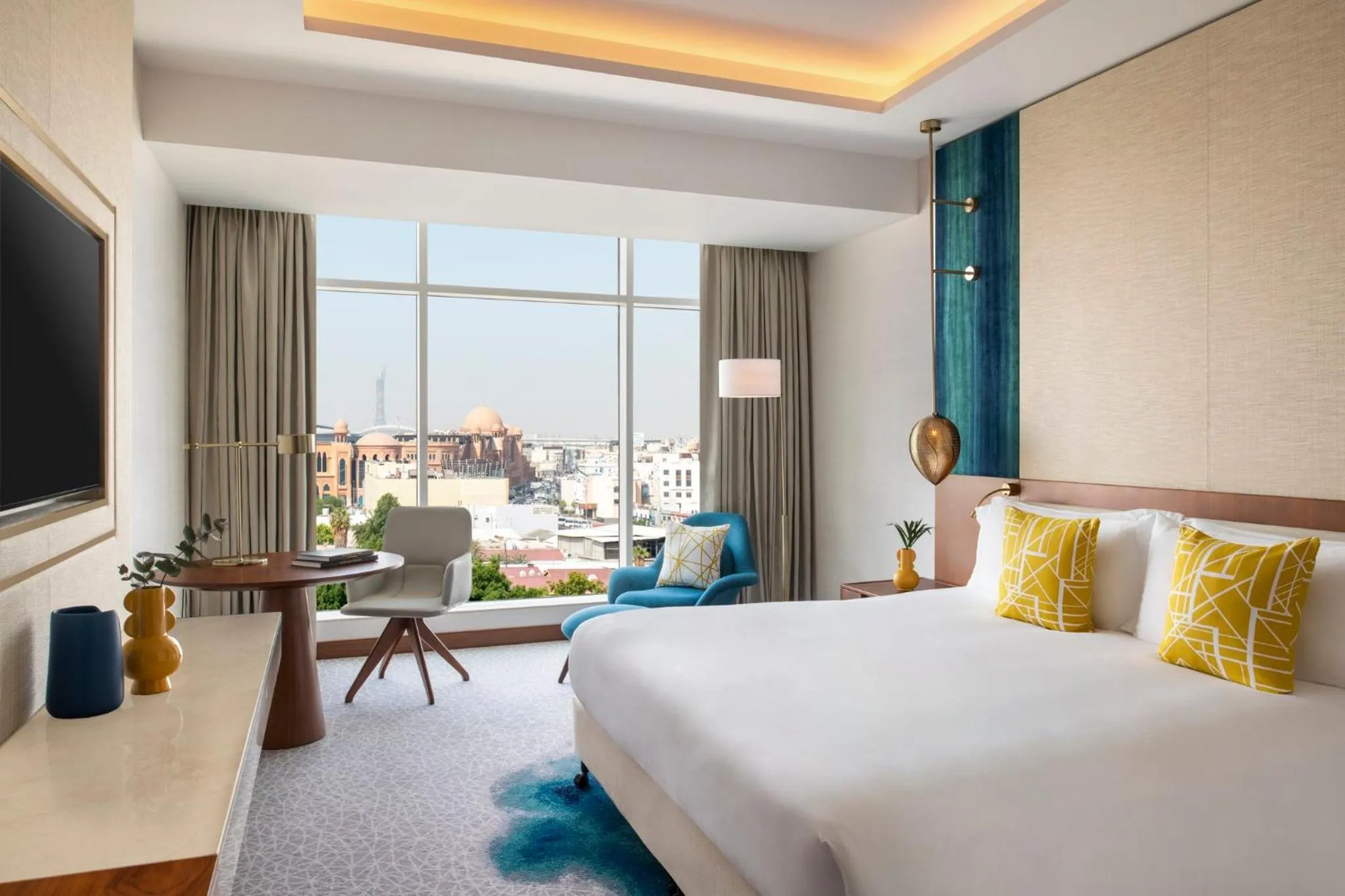 Photo of the whole room, Bed in Abesq Doha Hotel and Residences, an IHG Hotel