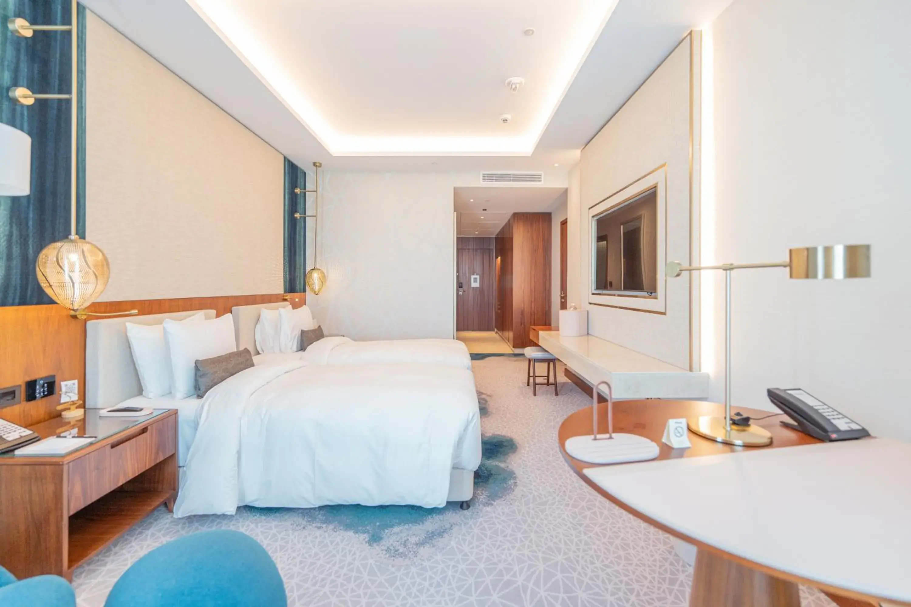 Bed in Abesq Doha Hotel and Residences, an IHG Hotel Bed in Abesq Doha Hotel and Residences, an IHG Hotel