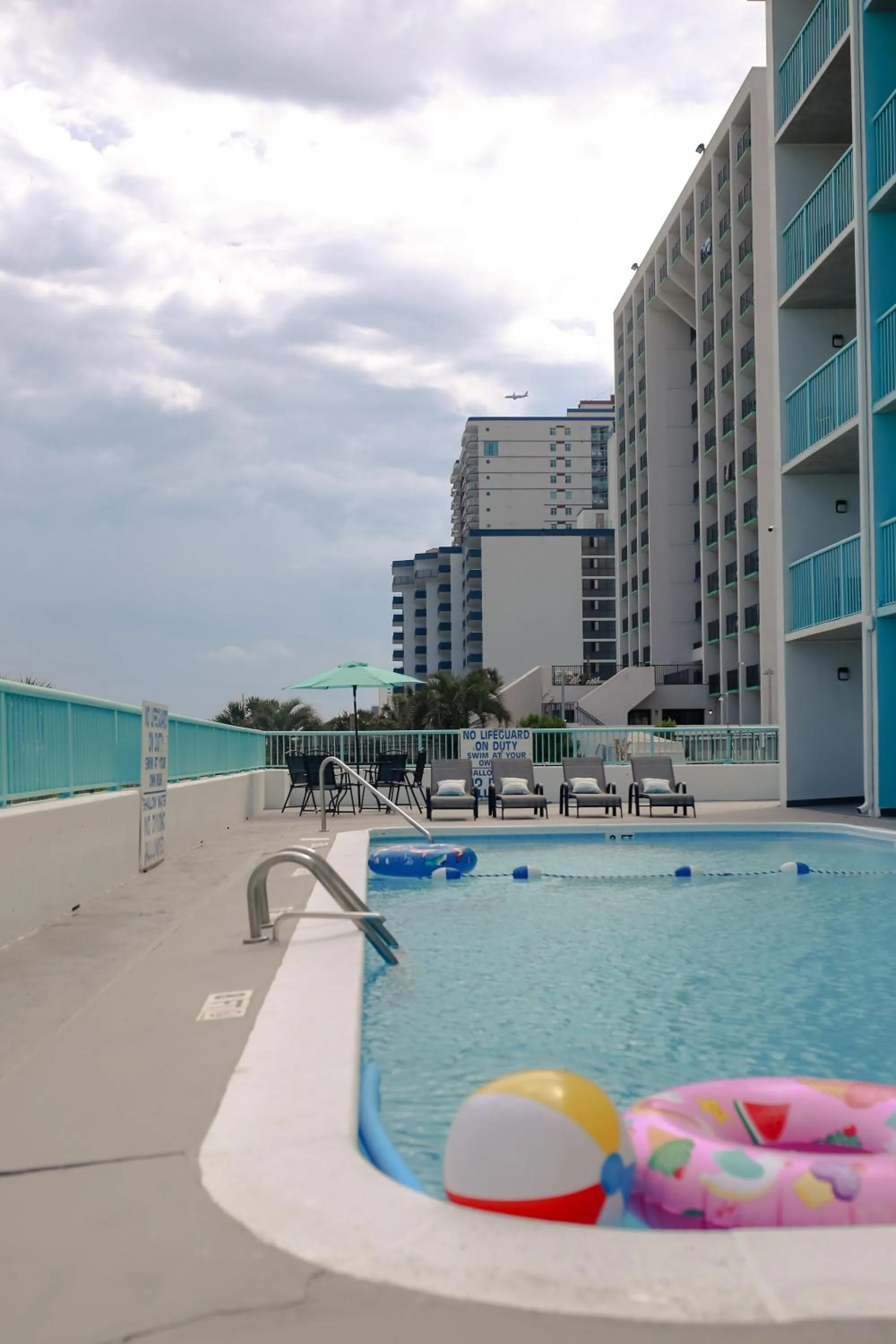Pool view in Southern Breeze Ocean Front Hotel