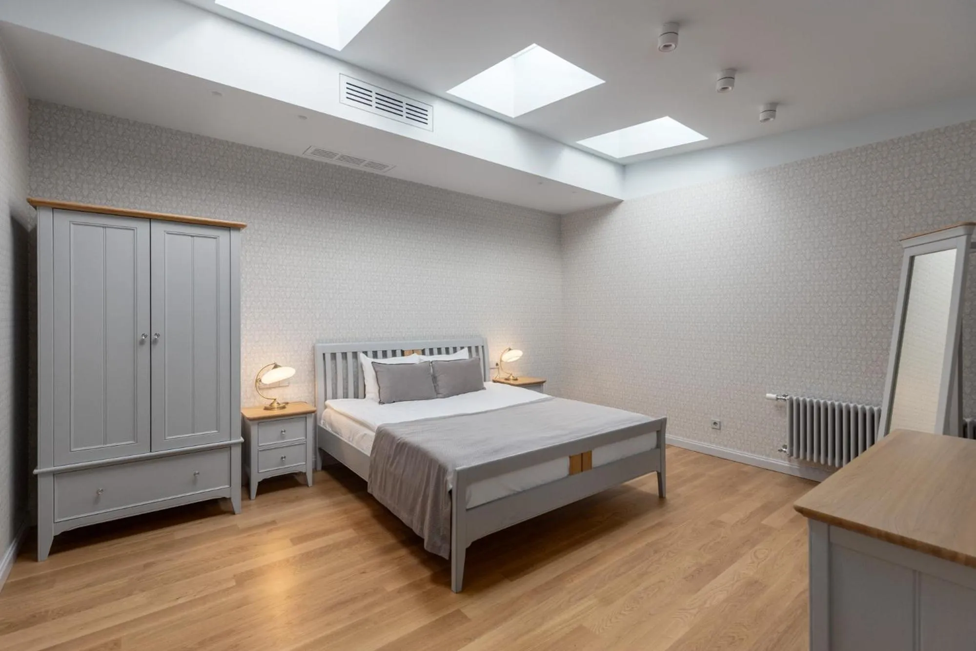 Bed in Roze Kūrmājas Residence