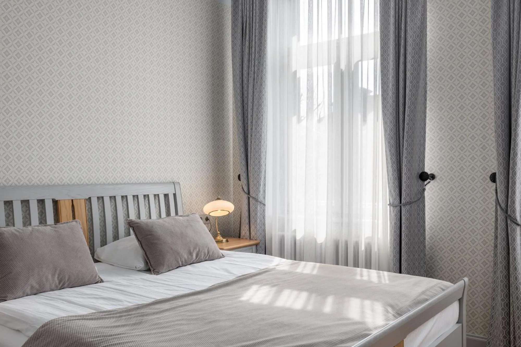 Bed in Roze Kūrmājas Residence