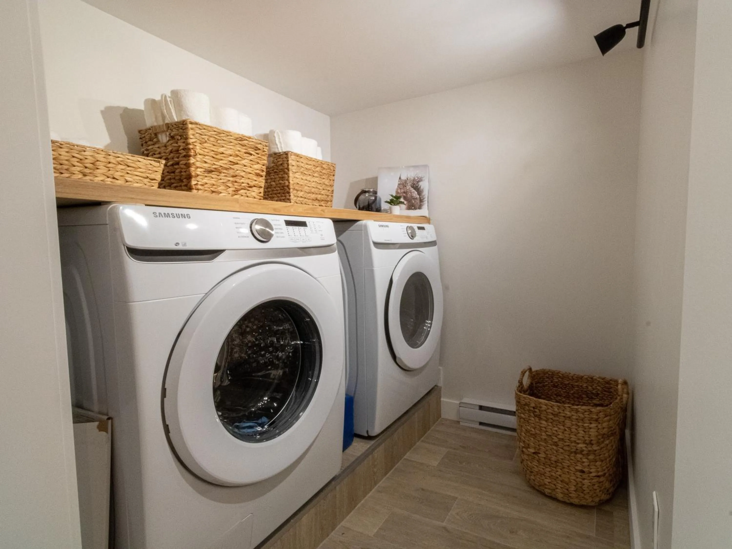 washing machine in Les Chalets Tourisma - Chalet tout équipé avec foyer - La Voisine