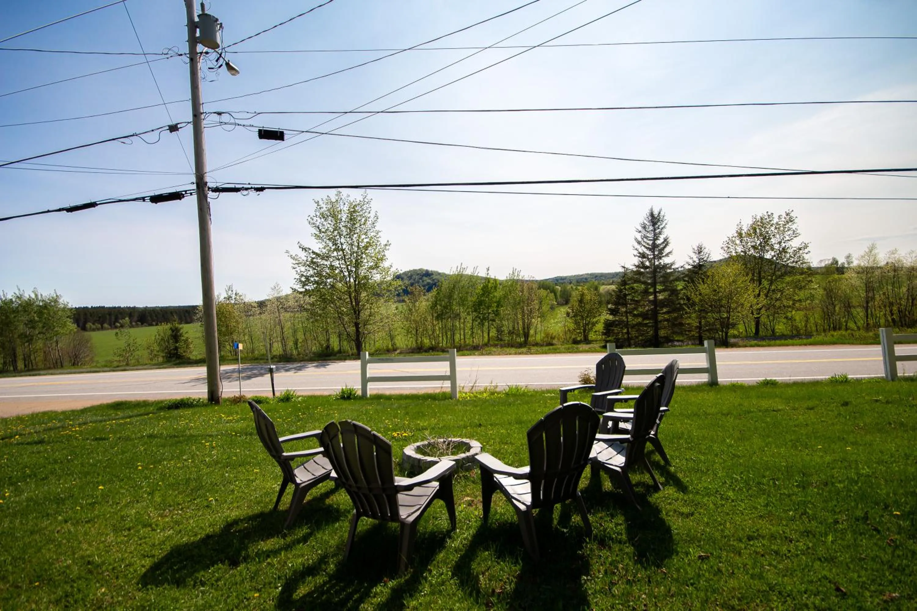 View (from property/room) in Les Chalets Tourisma - Chalet tout équipé avec foyer - La Voisine