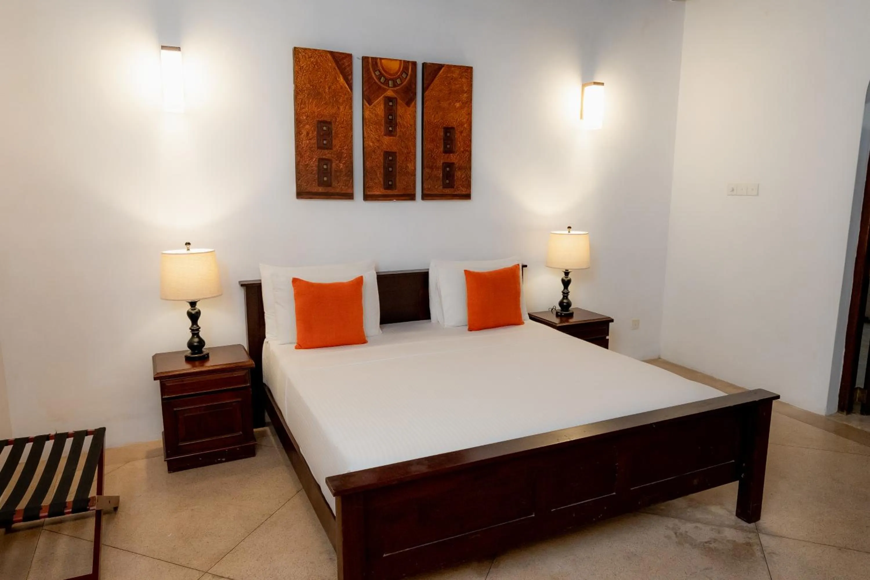 Bed in GALLE HERITAGE VILLA