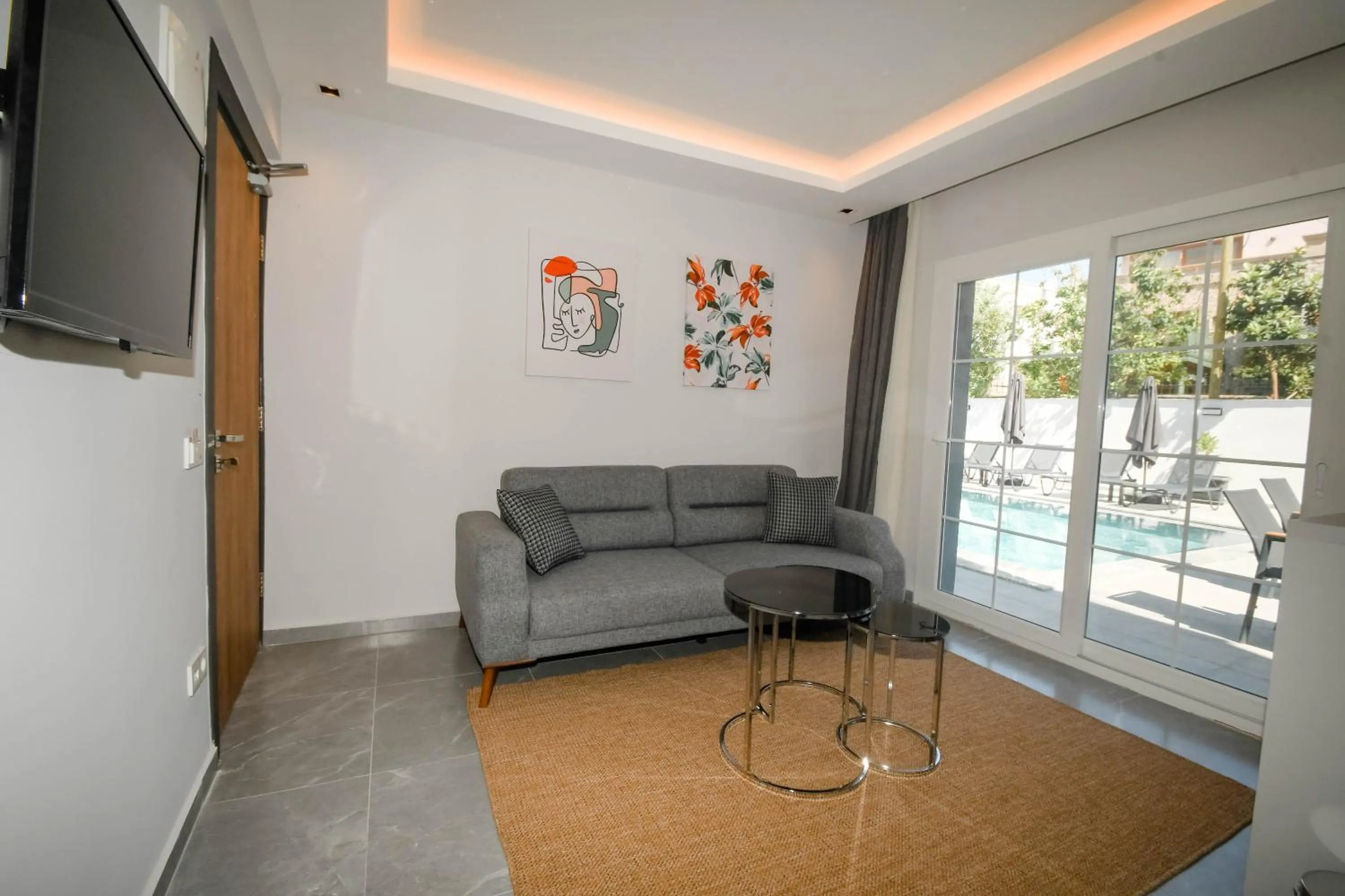 Living room in Swan Boutique Hotel