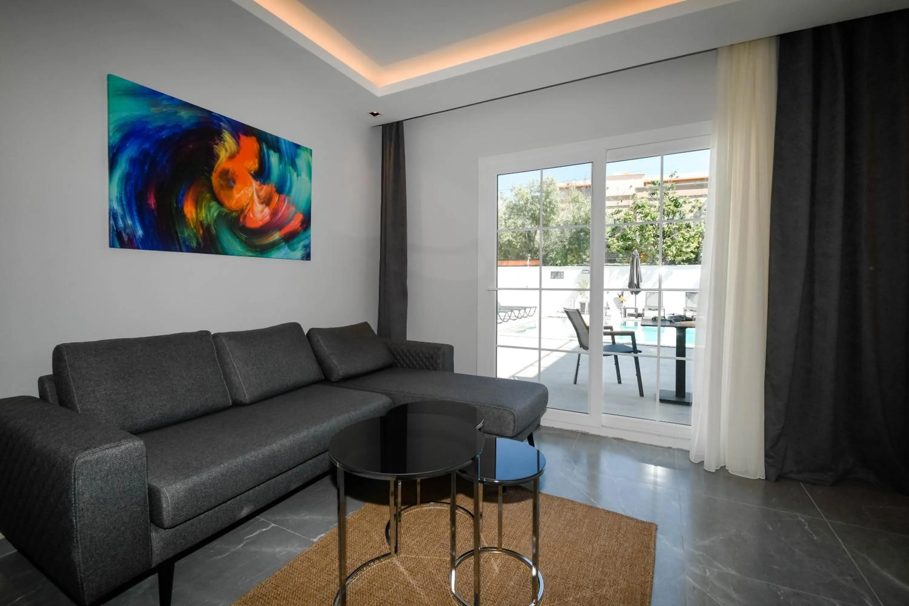 Living room in Swan Boutique Hotel