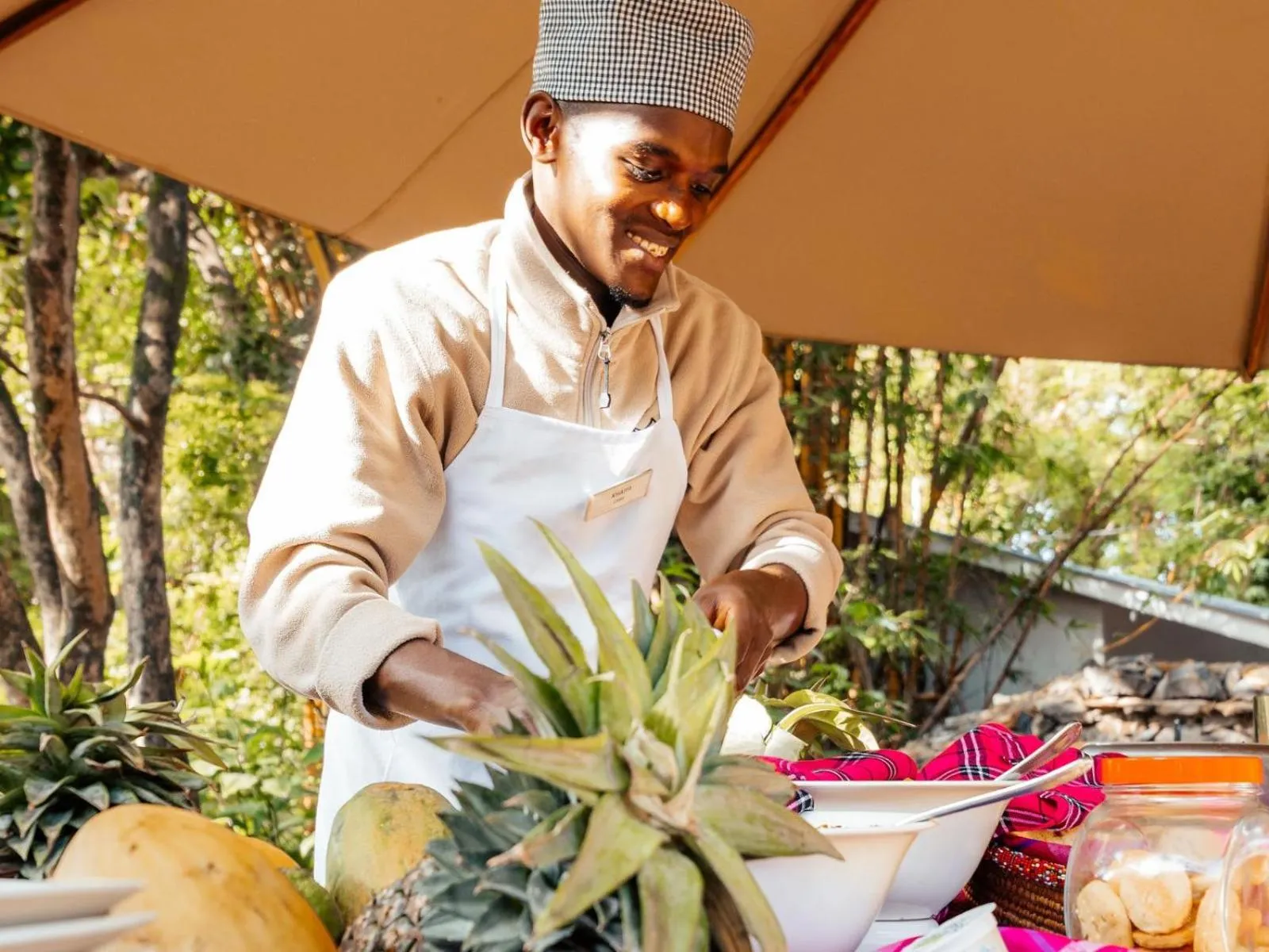 BBQ facilities in Mount Meru Game Lodge