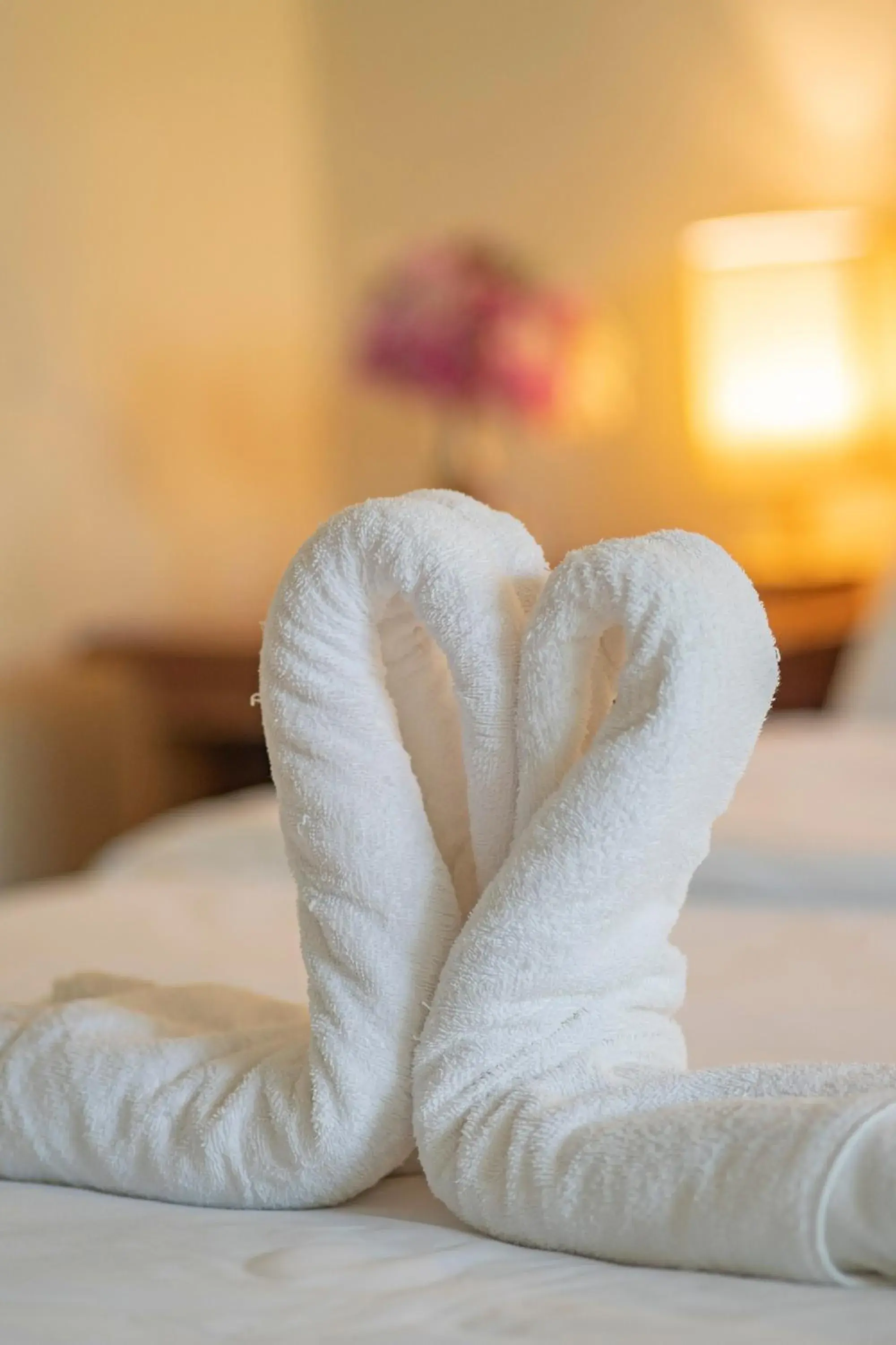 towels, Bed in Ana-as Apartelle (GGL) towels, Bed in Ana-as Apartelle (GGL)