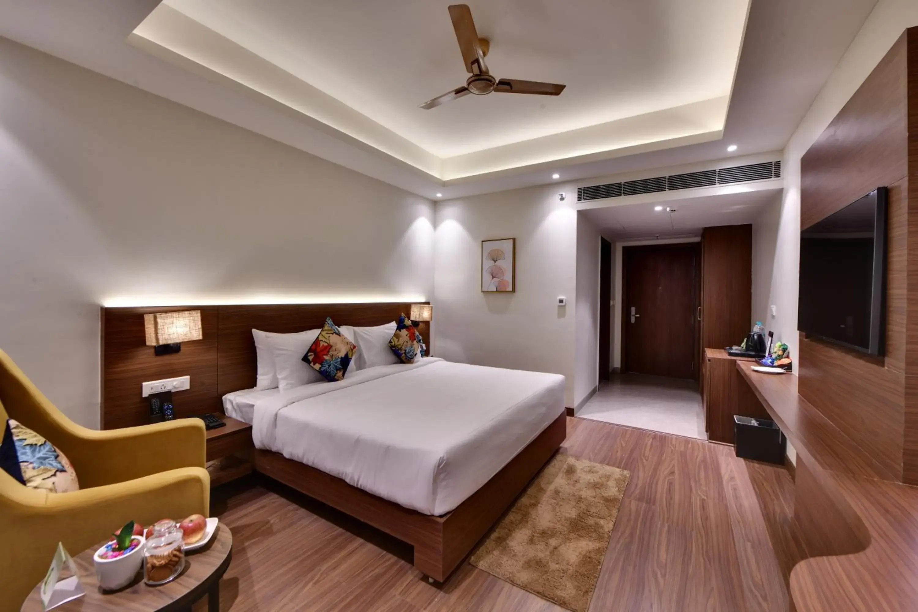 Bedroom, Bed in The Fern AN Ecotel Hotel, Alwar Sariska Bedroom, Bed in The Fern AN Ecotel Hotel, Alwar Sariska