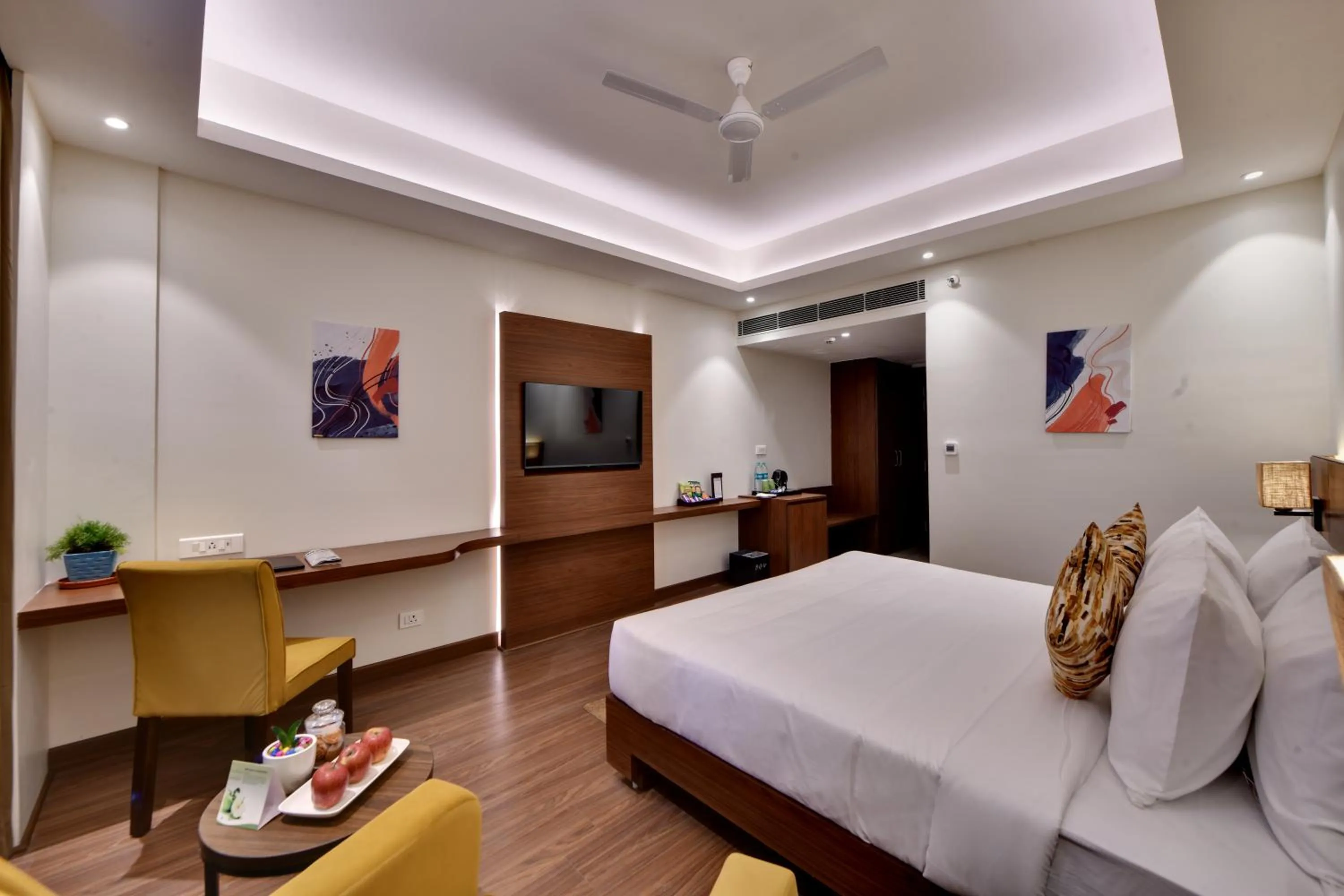 Bedroom, Bed in The Fern AN Ecotel Hotel, Alwar Sariska