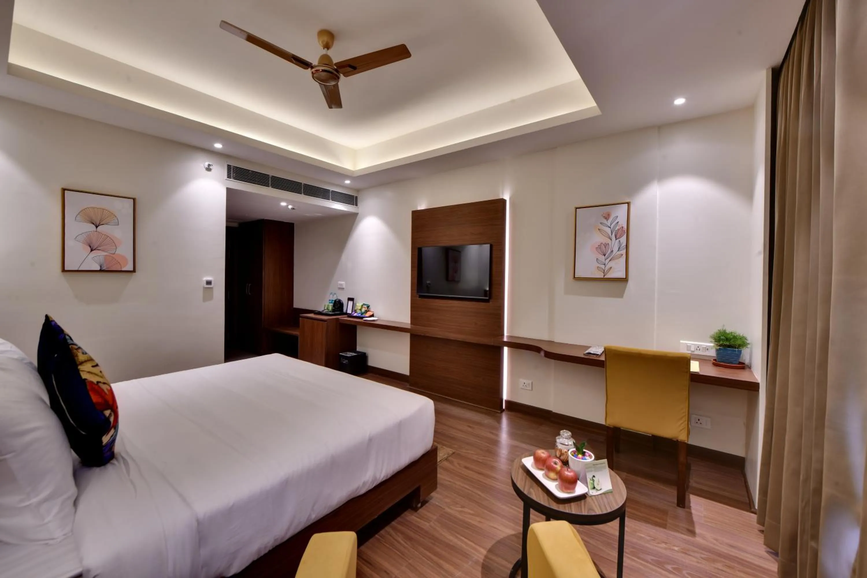 Bedroom, Bed in The Fern AN Ecotel Hotel, Alwar Sariska