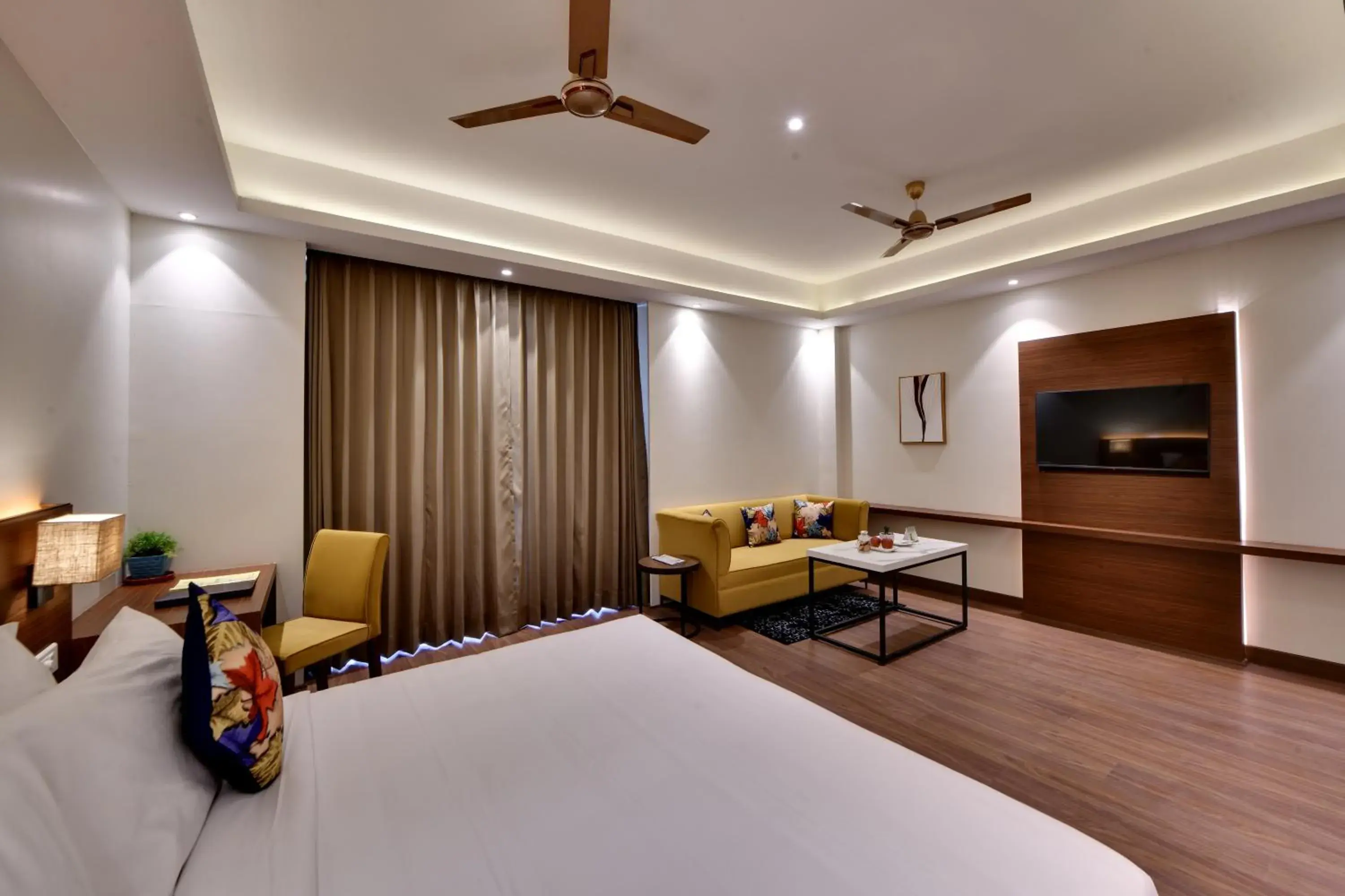 Bedroom, Bed in The Fern AN Ecotel Hotel, Alwar Sariska Bedroom, Bed in The Fern AN Ecotel Hotel, Alwar Sariska