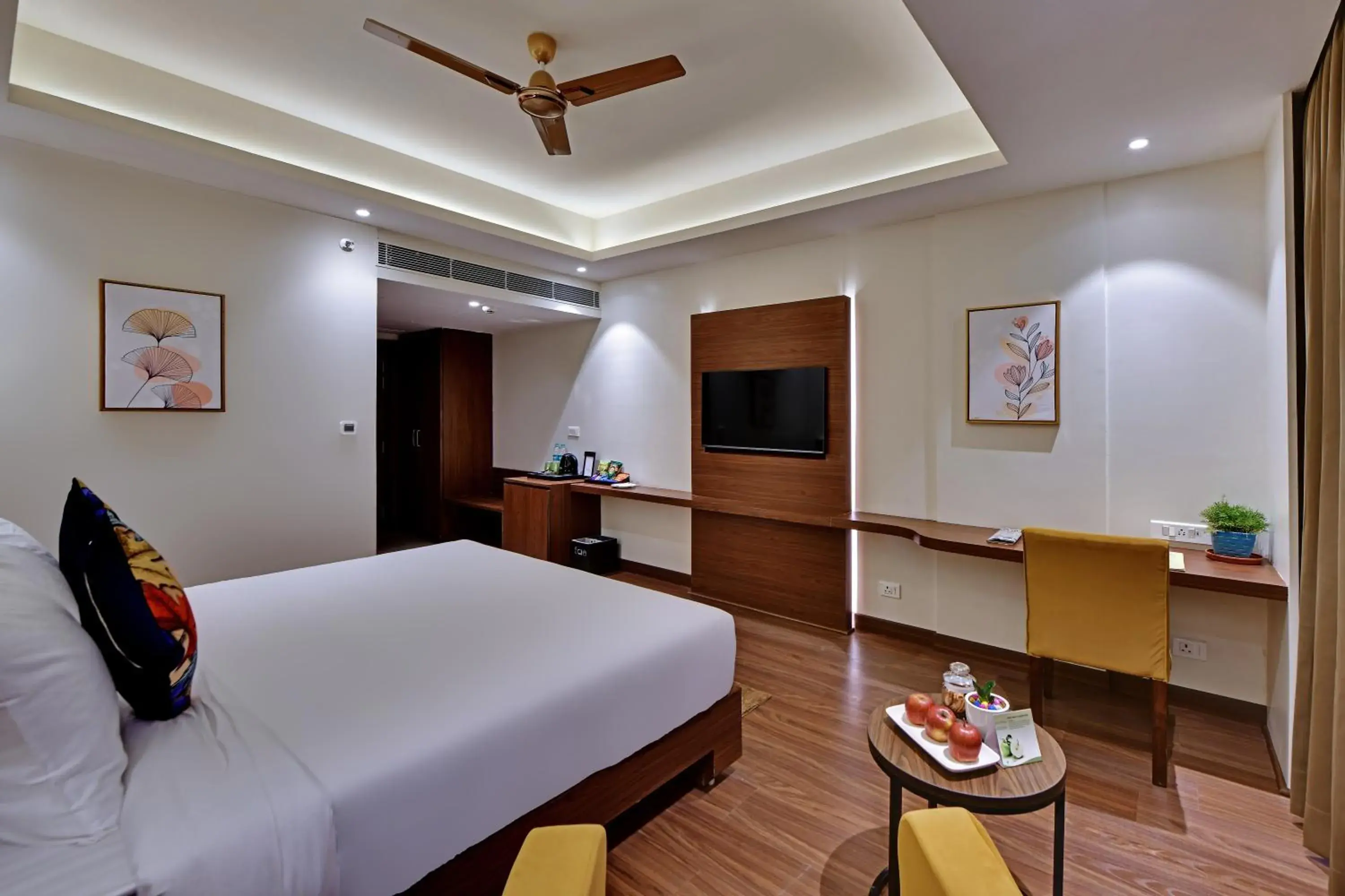 Bedroom, Bed in The Fern AN Ecotel Hotel, Alwar Sariska Bedroom, Bed in The Fern AN Ecotel Hotel, Alwar Sariska