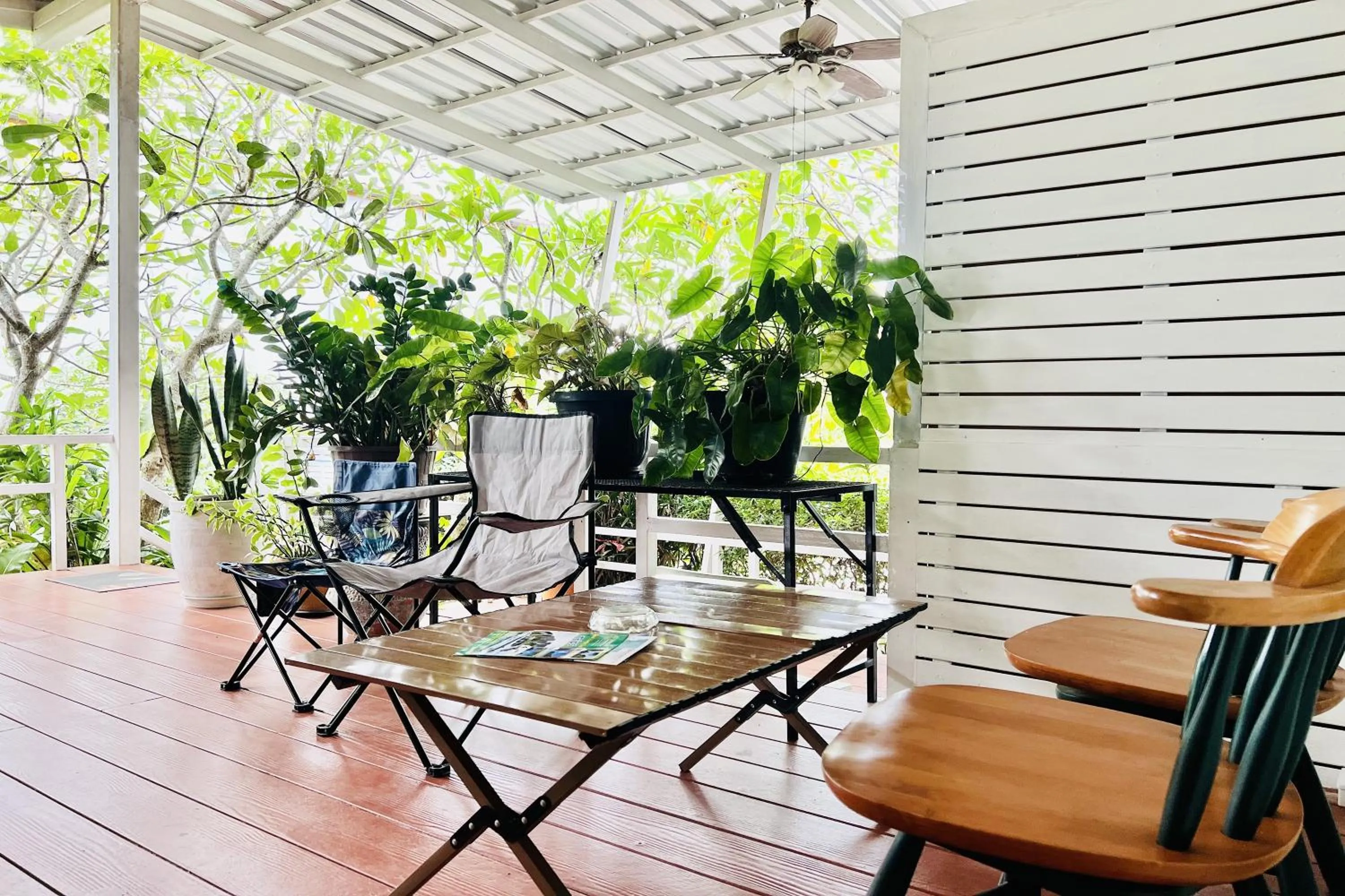 Balcony/Terrace in Bann Kam B&B