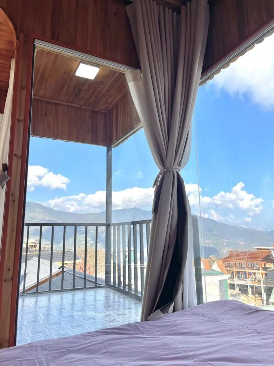 Balcony/Terrace, Bed in May Home Tà Xùa